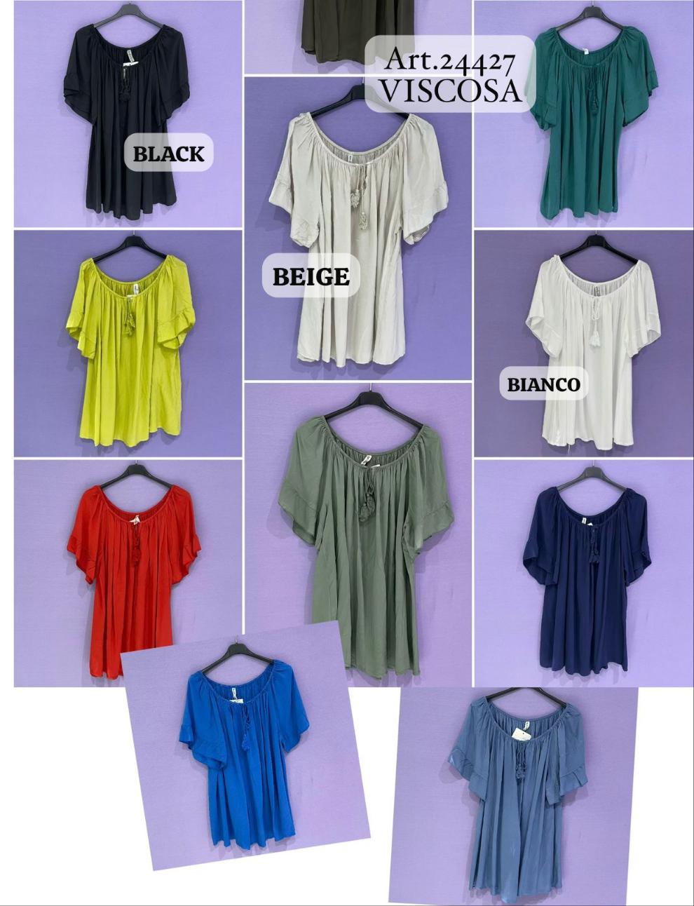 Blusa scollo morbido