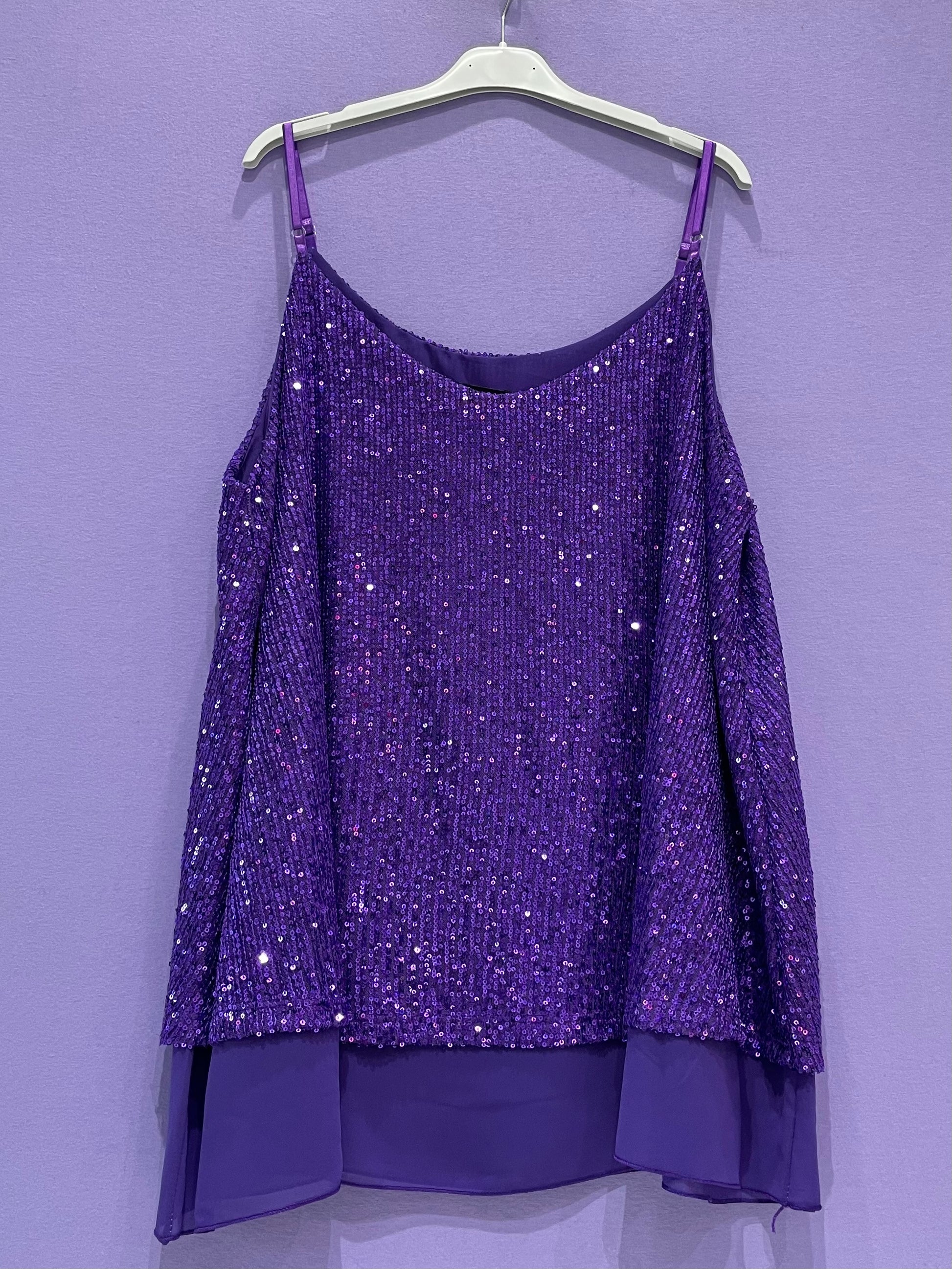 Maxi top paillettes curvy