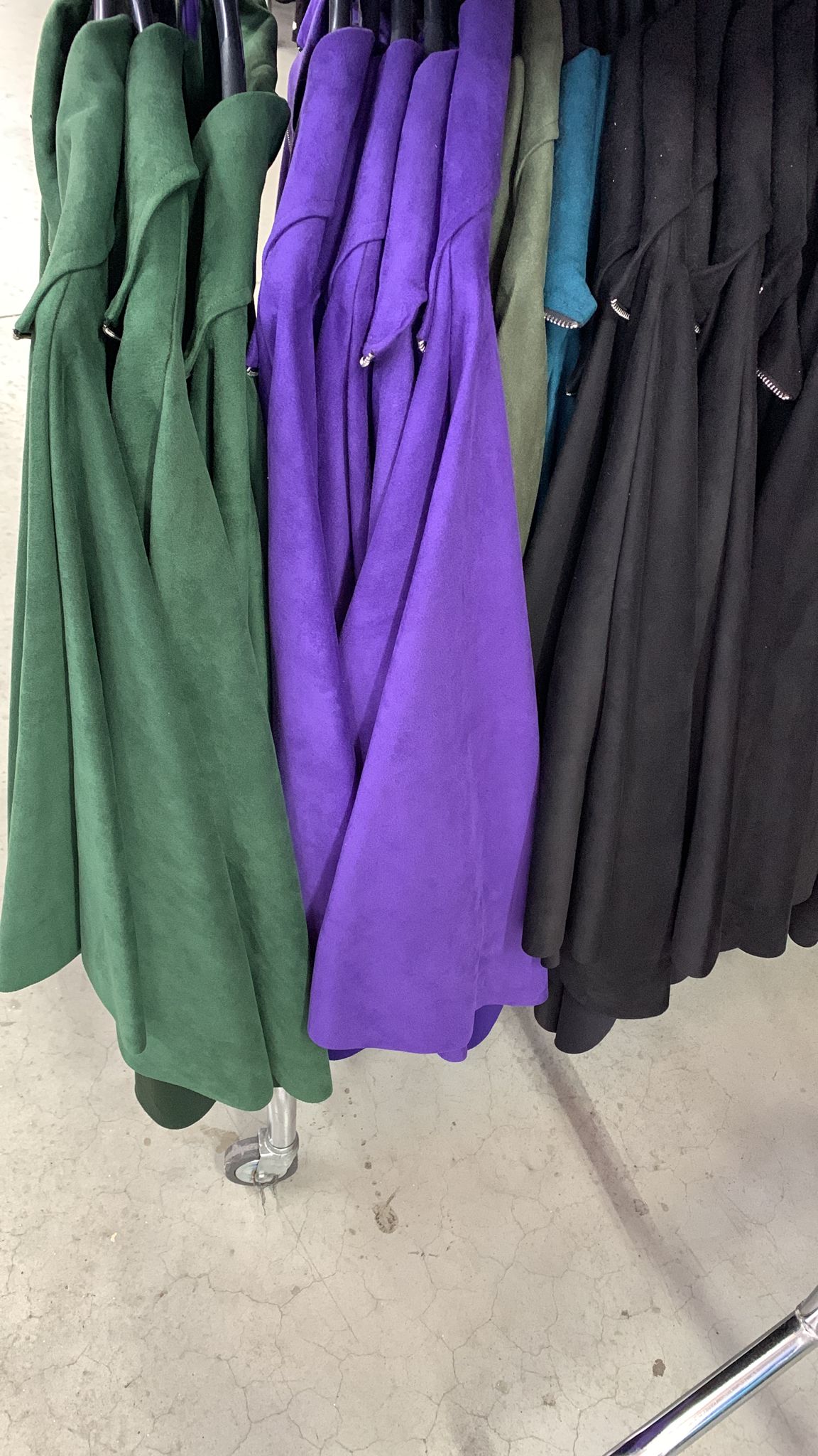 Maxi mantella ecopelle zip curvy over