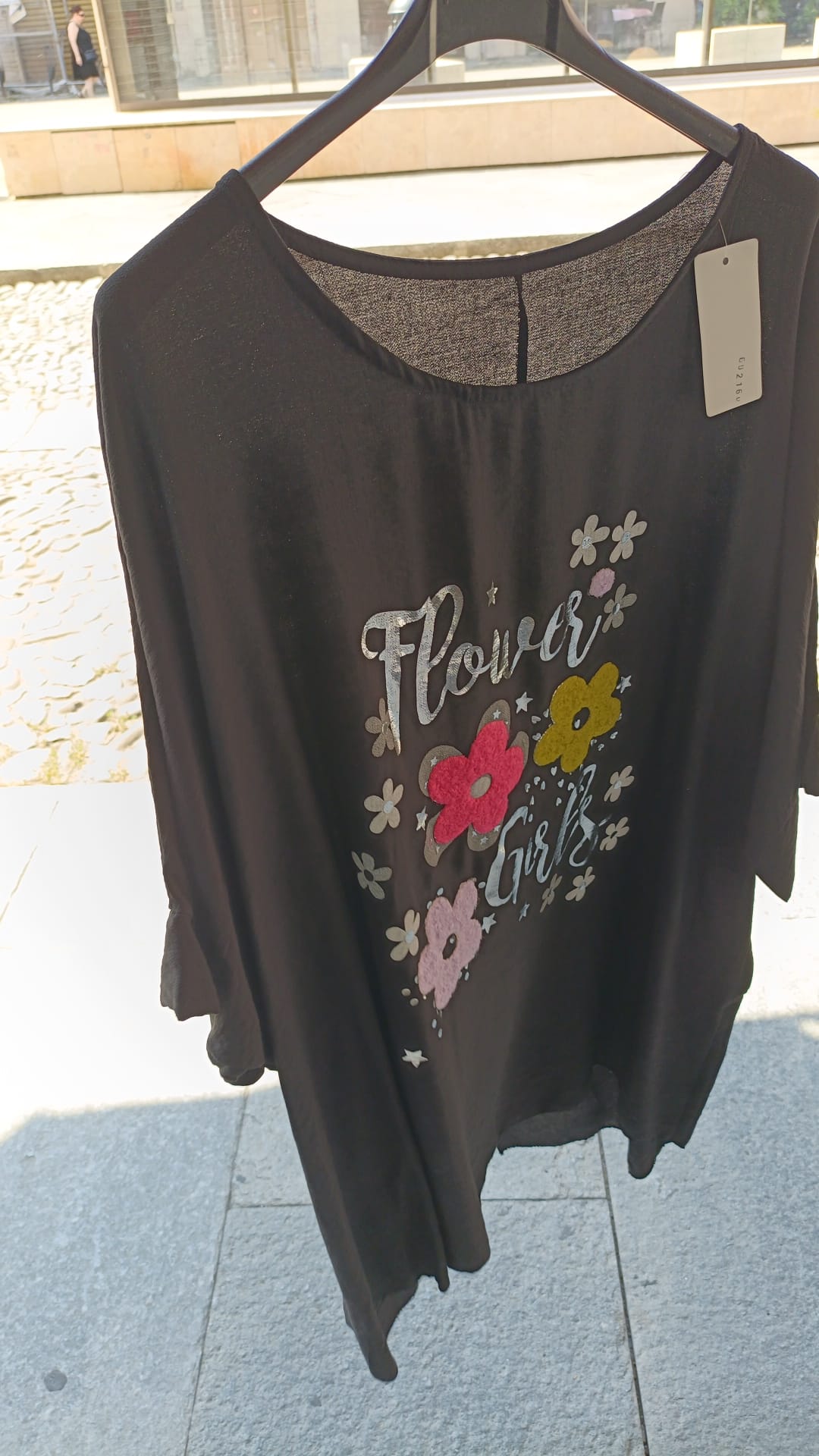 Maxi maglia stampa curvy