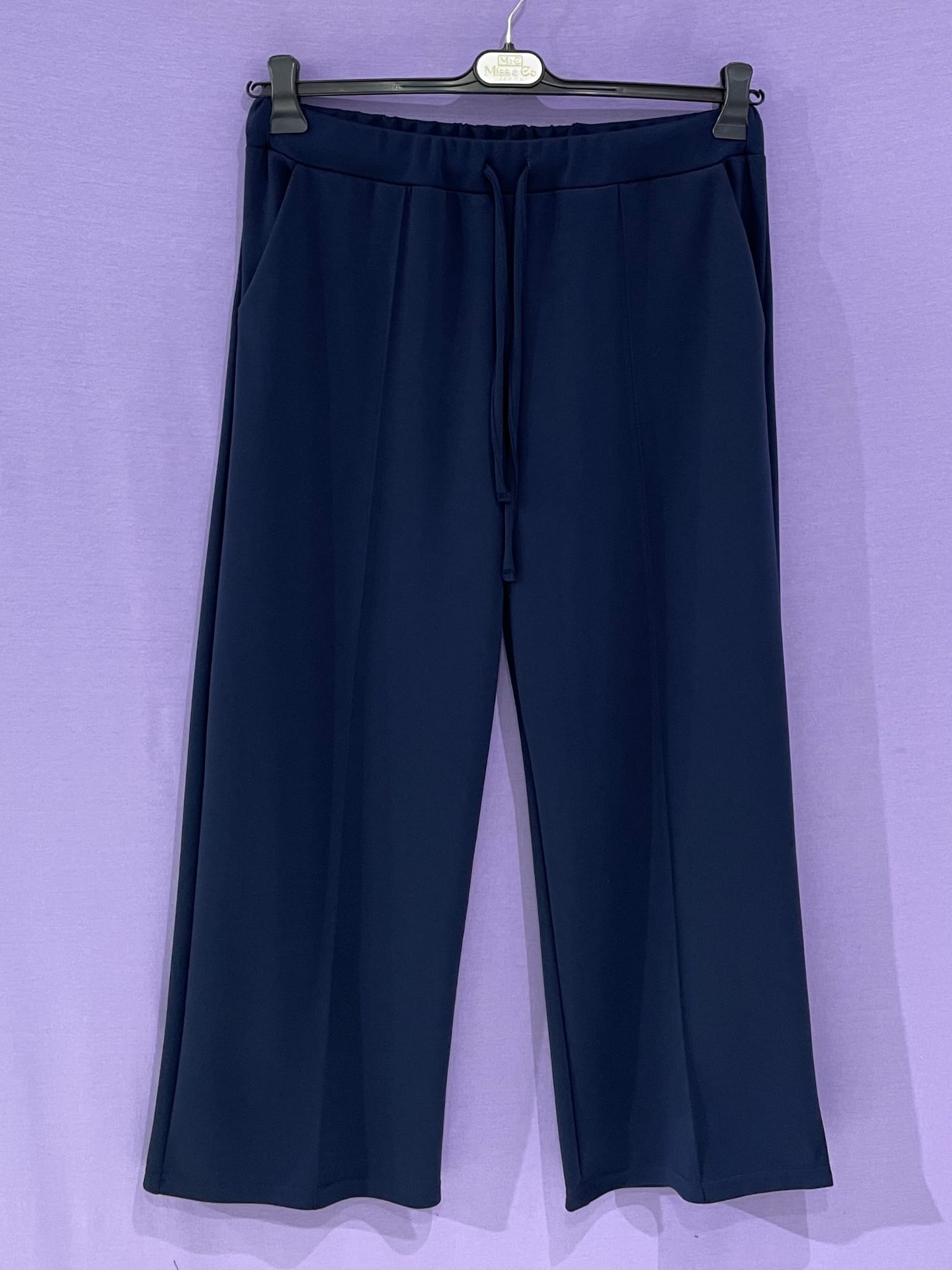Maxi pantalone laccio elasticizzato curvy