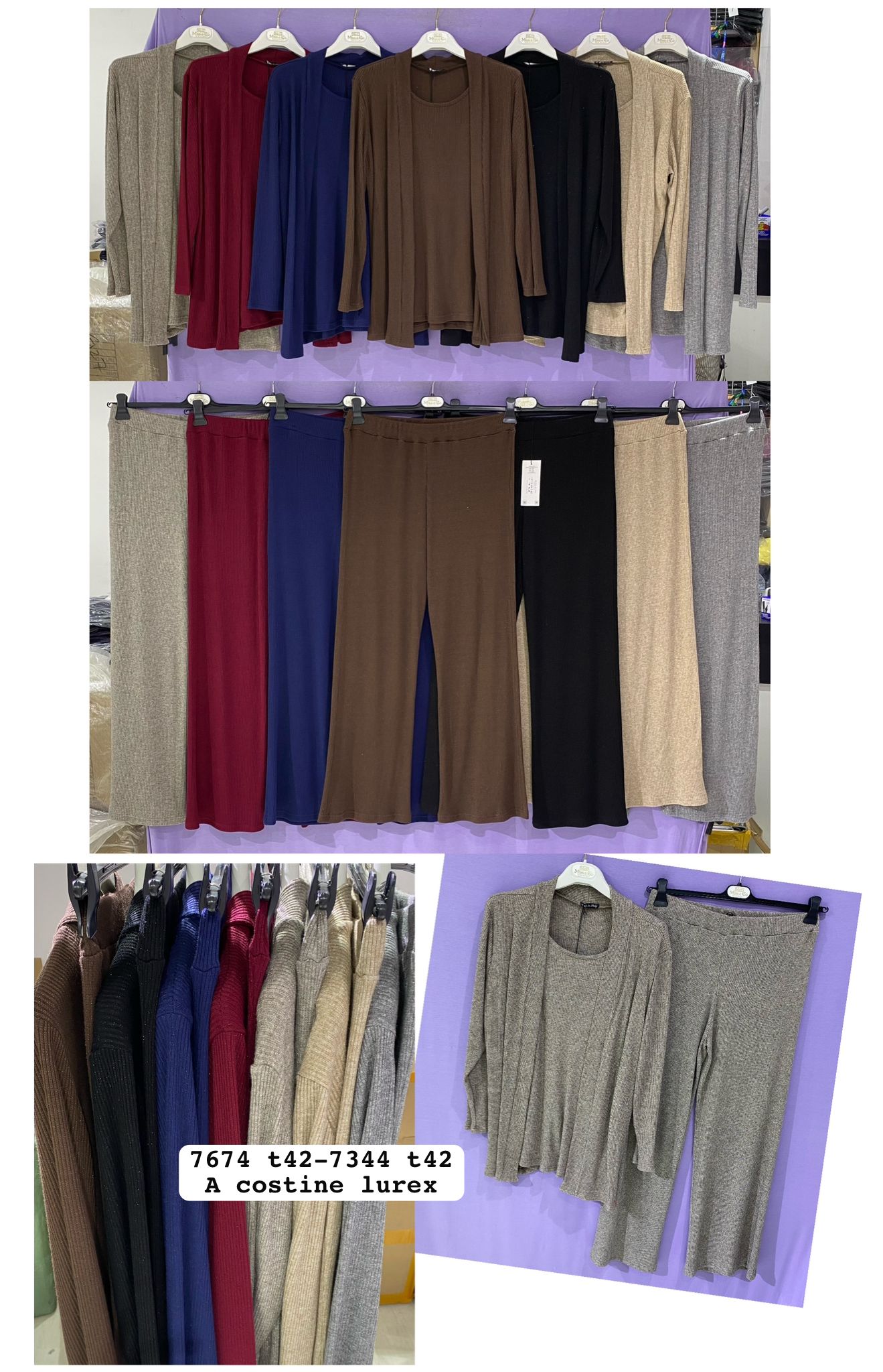 Maxi twinset costine curvy