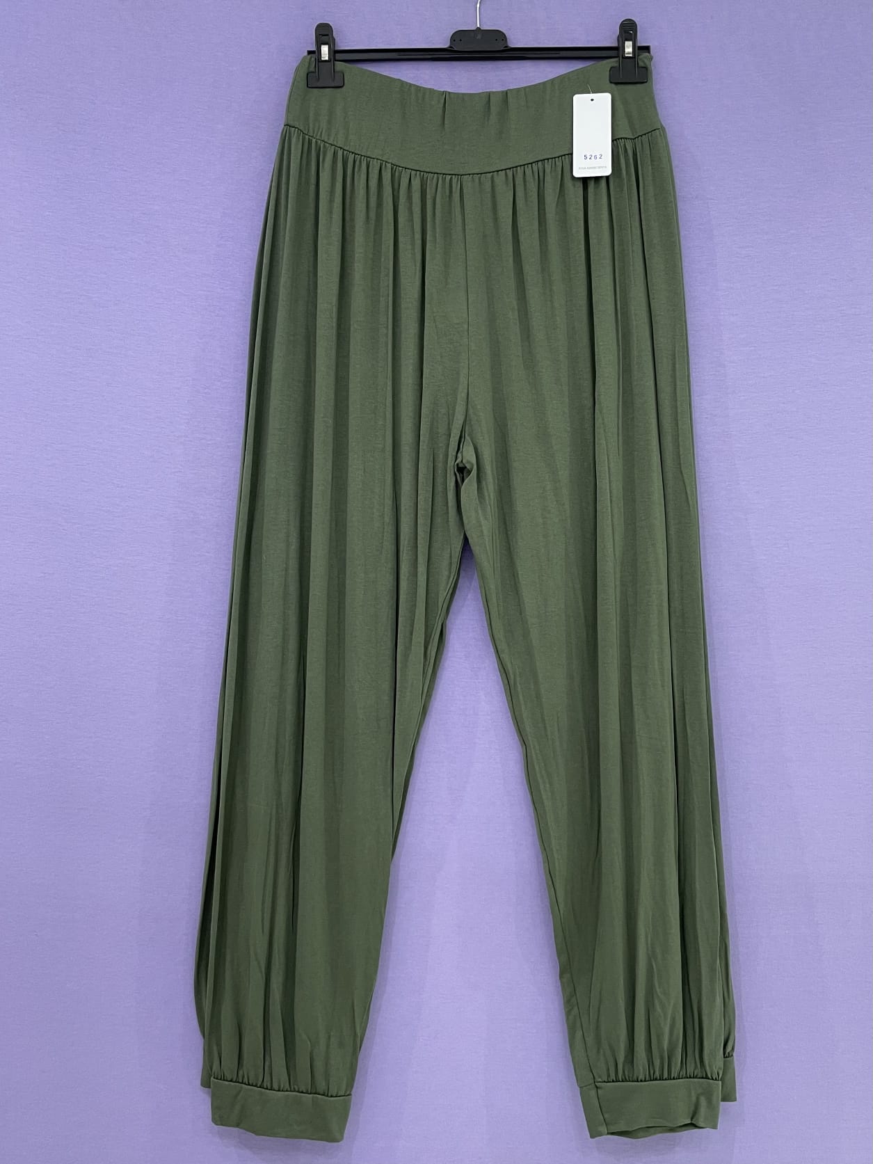 Maxi pantalone fascia polsino
