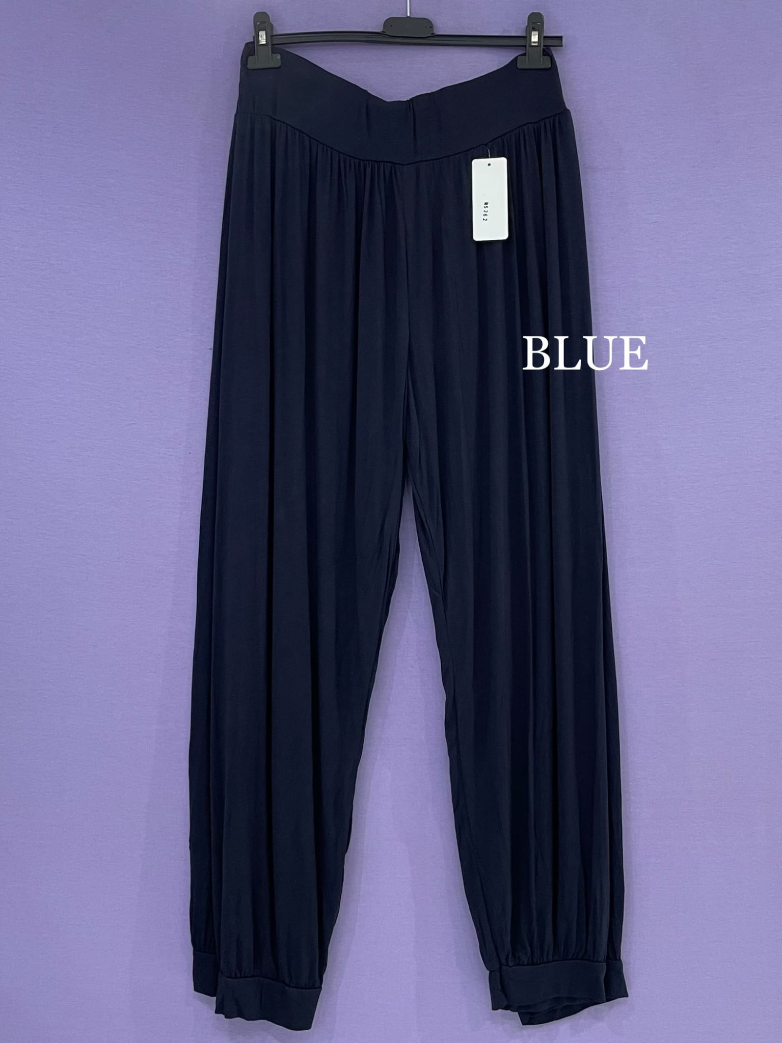 Maxi pantalone fascia polsino