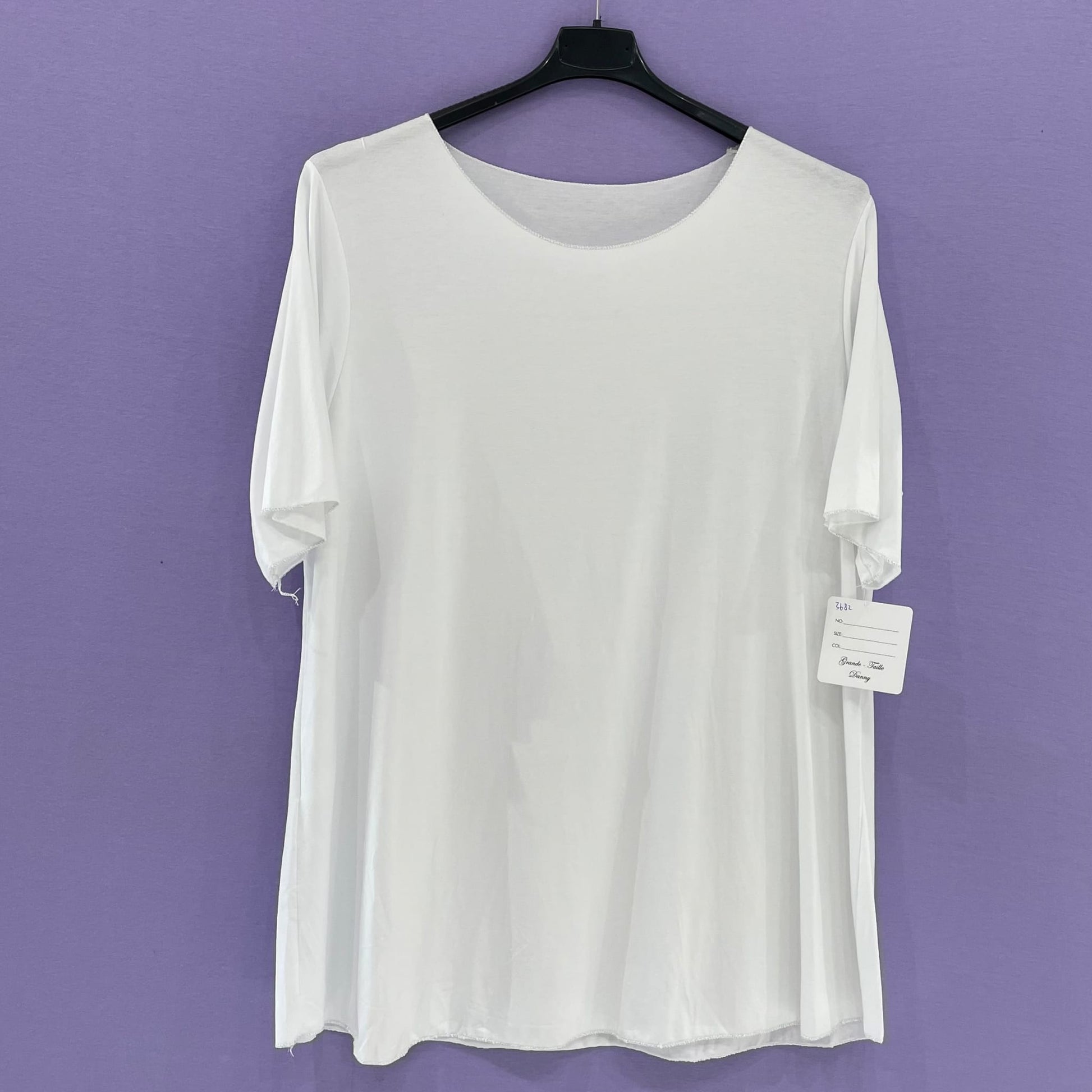 T-shirt bordo lurex curvy