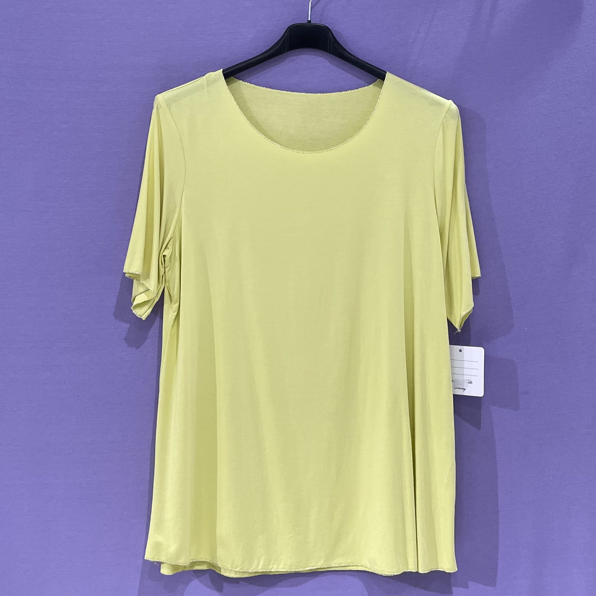 T-shirt bordo lurex curvy