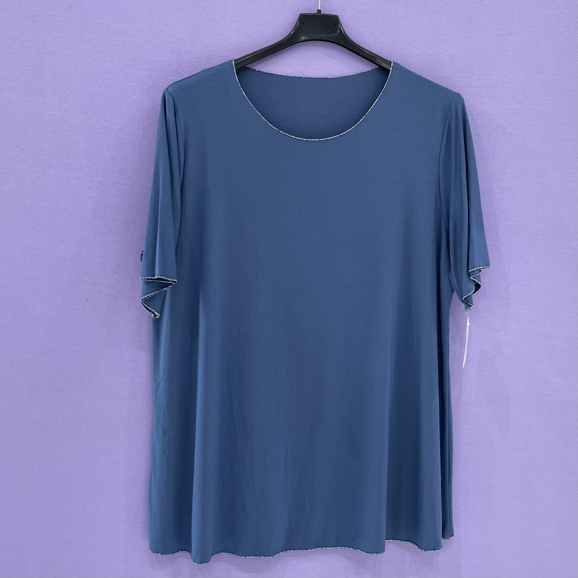 T-shirt bordo lurex curvy