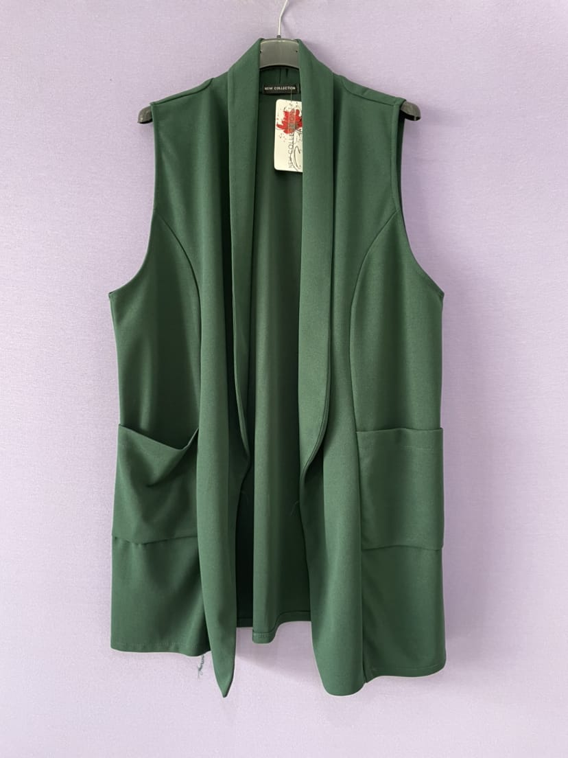 Gilet curvy tasconi oversize