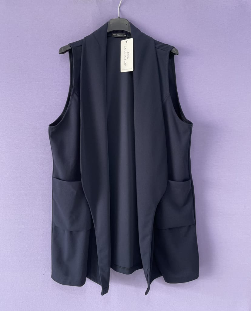 Gilet curvy tasconi oversize