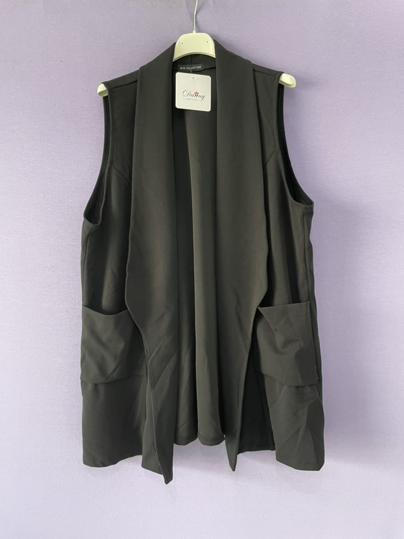 Gilet curvy tasconi oversize