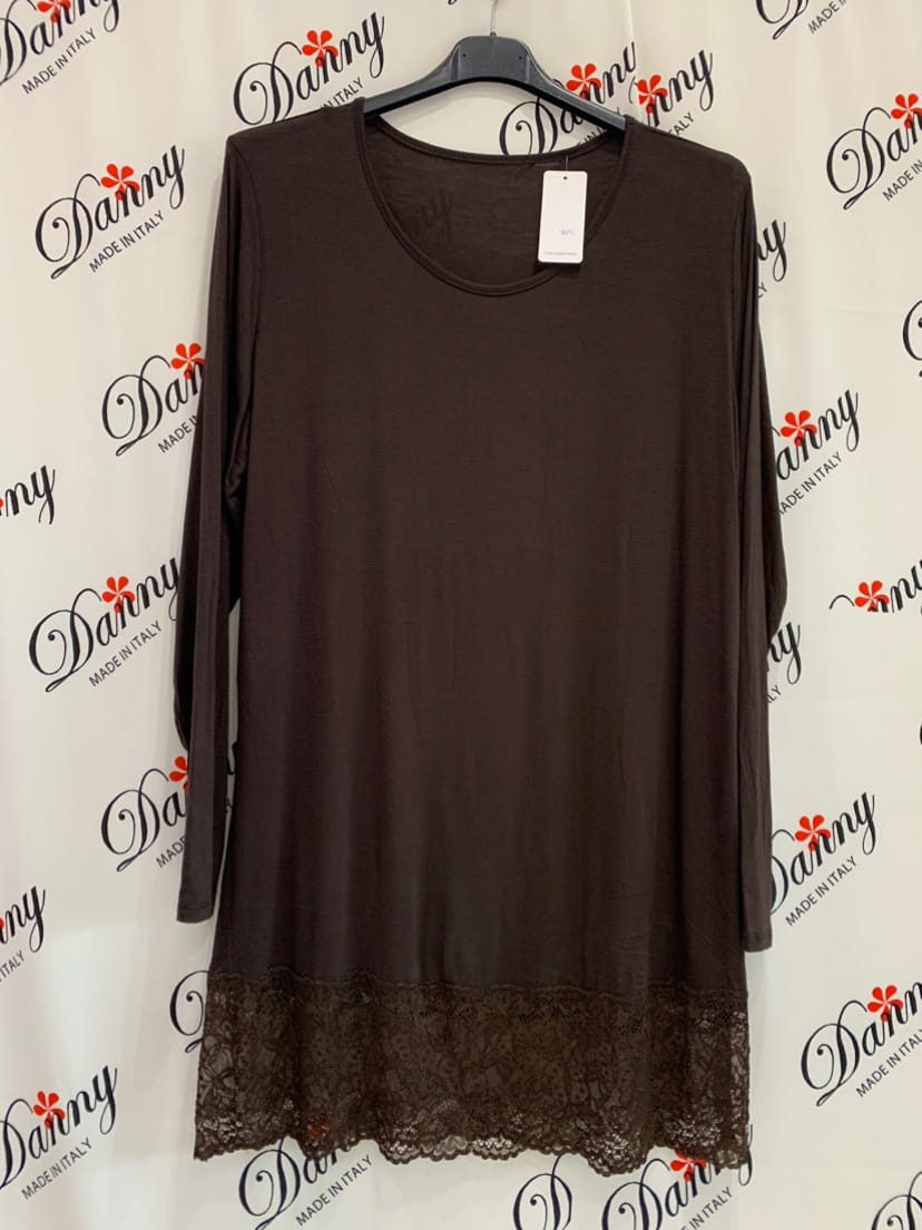 Maxi Maglia Pizzo manica lunga