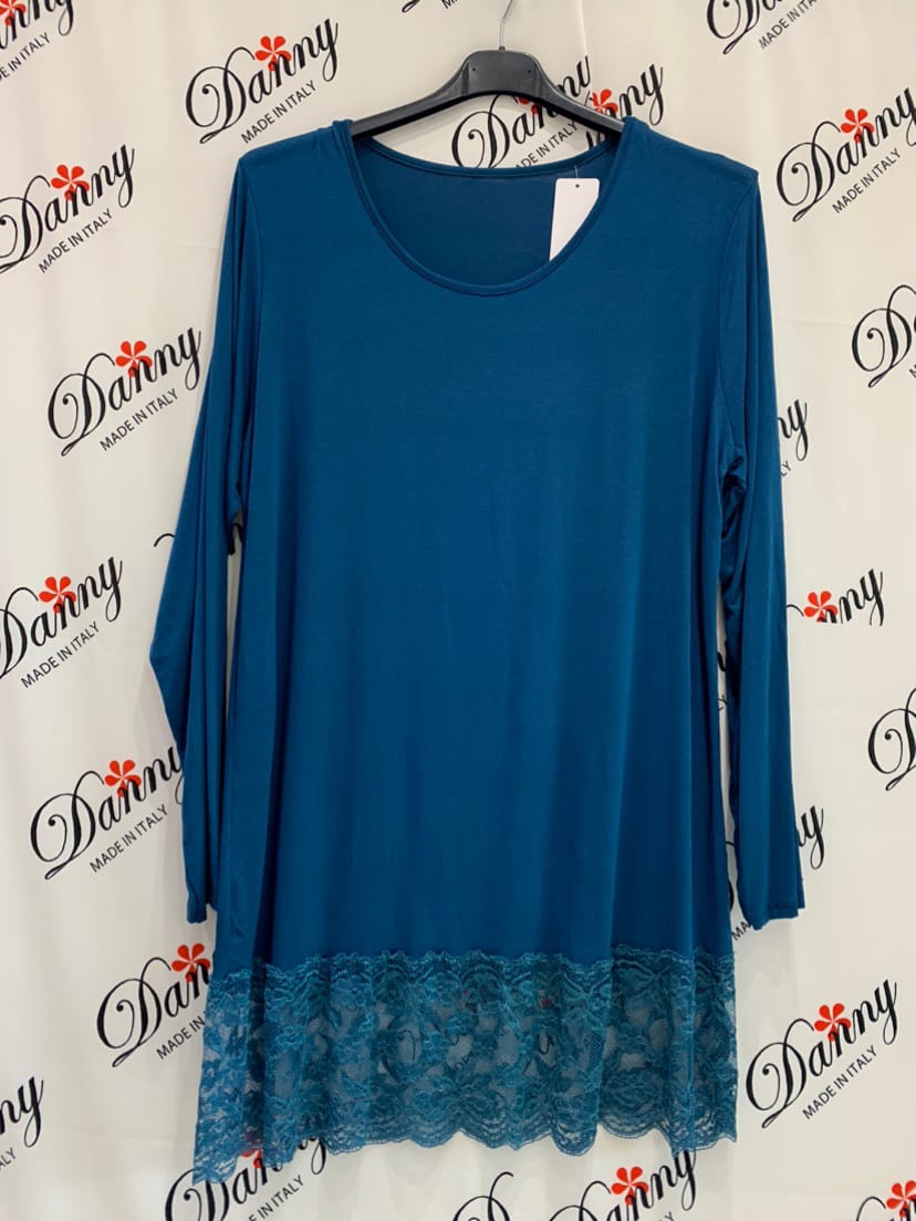 Maxi Maglia Pizzo manica lunga
