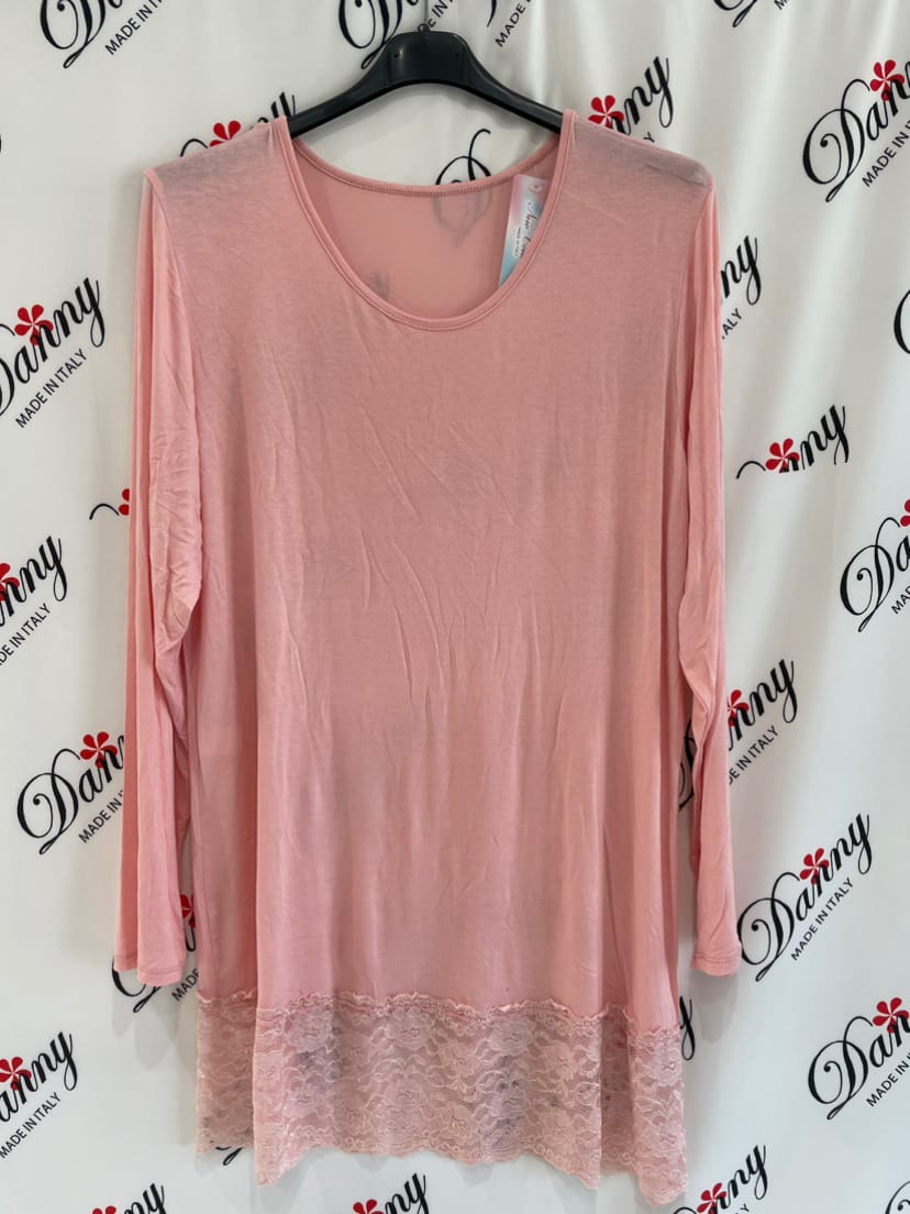 Maxi Maglia Pizzo manica lunga