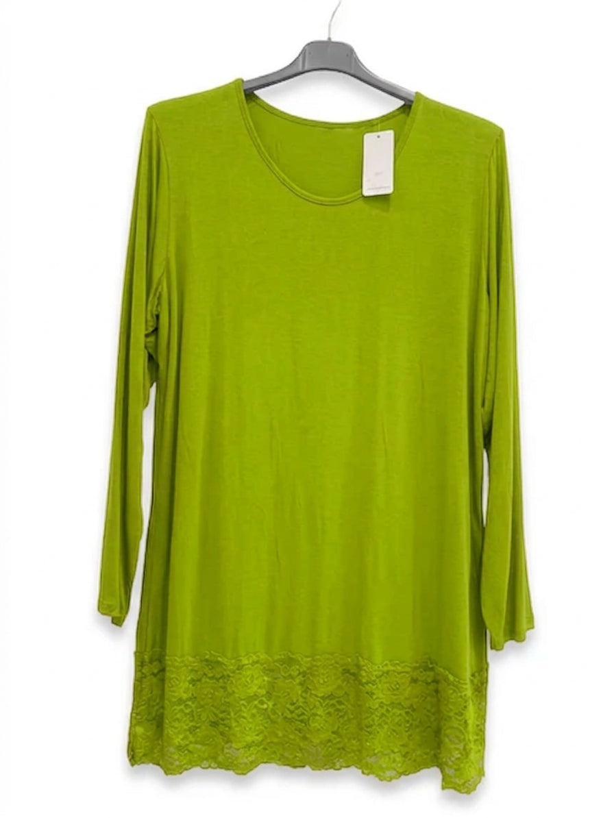 Maxi Maglia Pizzo manica lunga cuvry