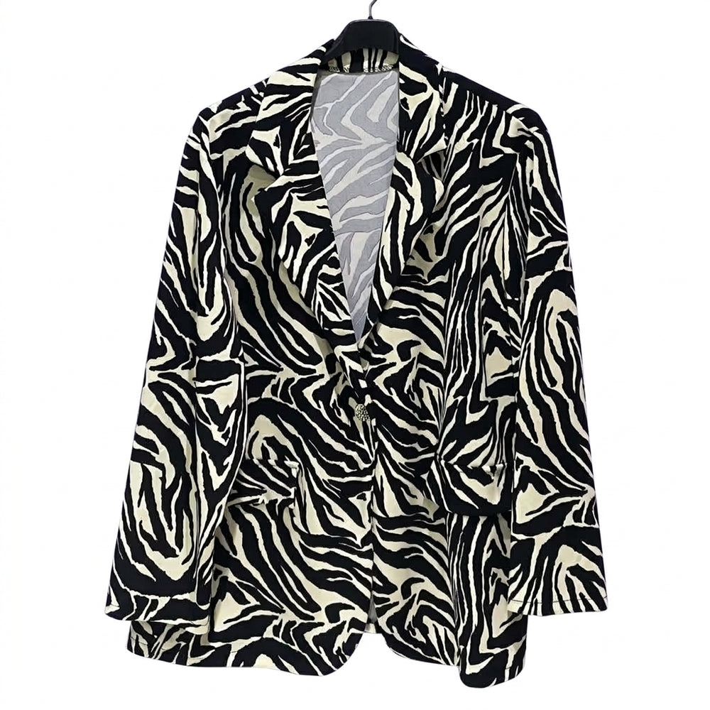 Maxi blazer fantasia curvy