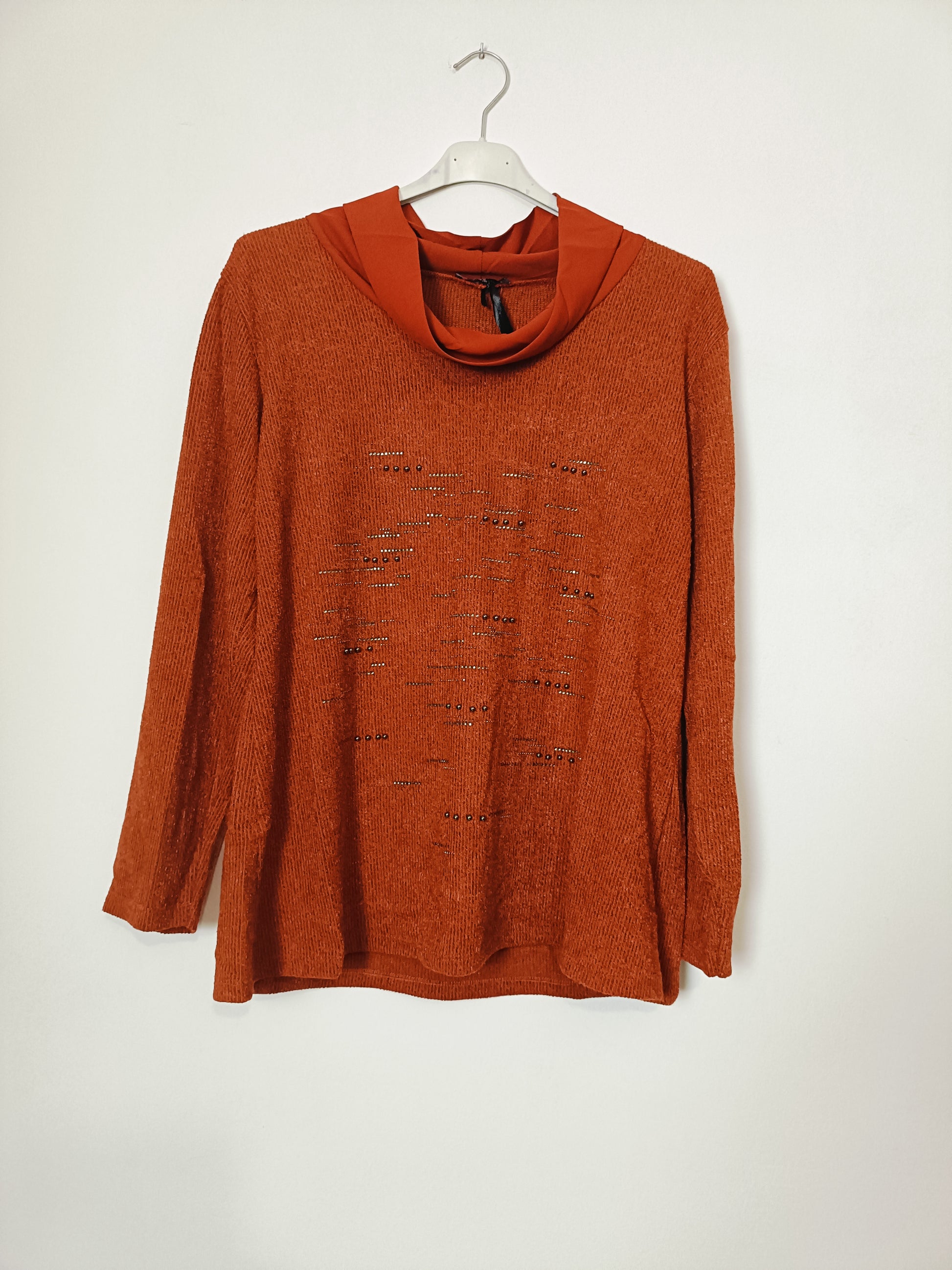 Maxi maglia applicazioni curvy