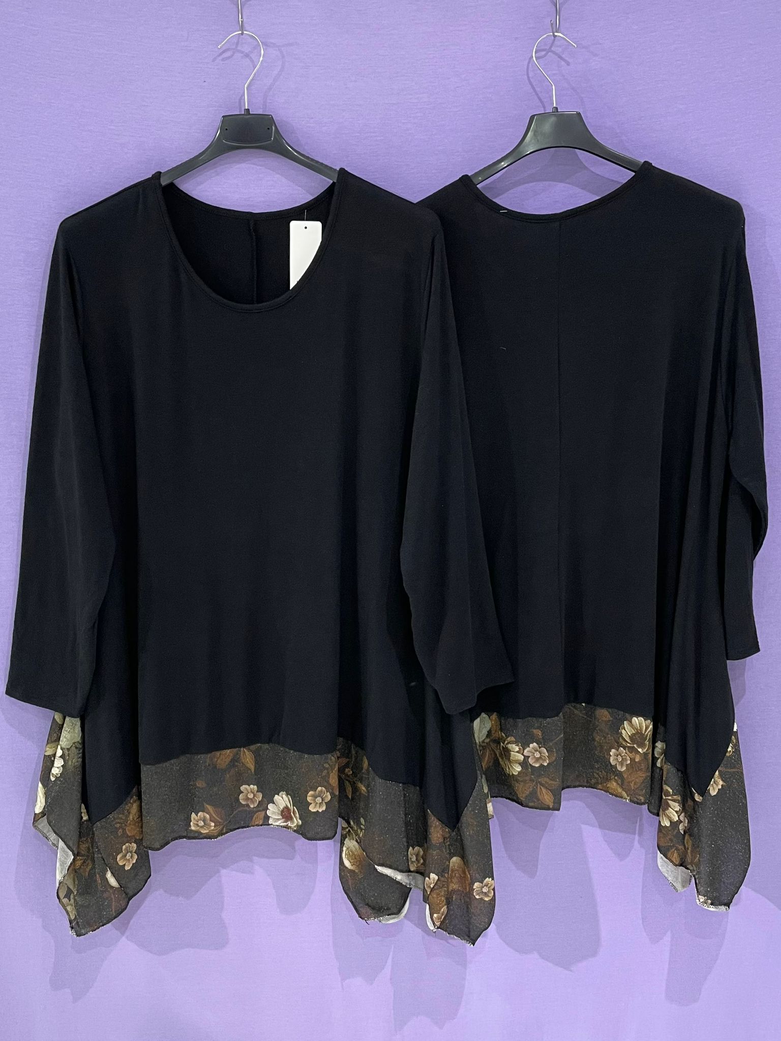 Maxi maglia fondo tulle curvy