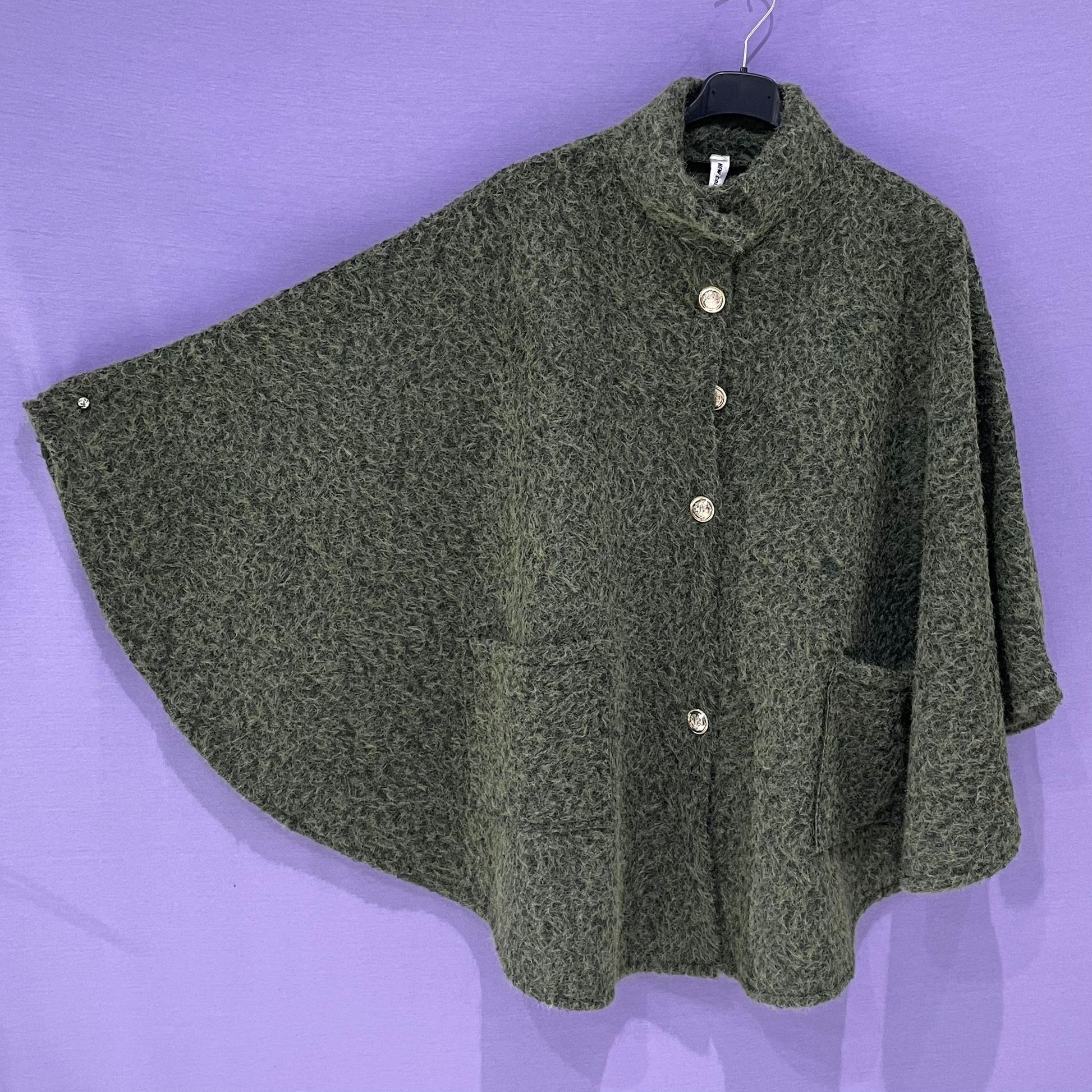 Maxi cappotto poncho