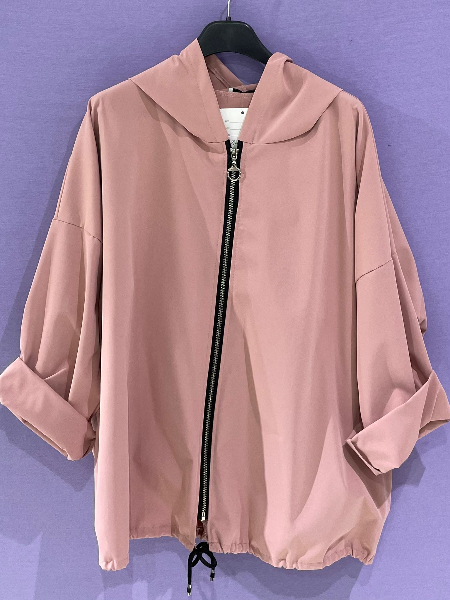 Impermeabile con cappuccio curvy