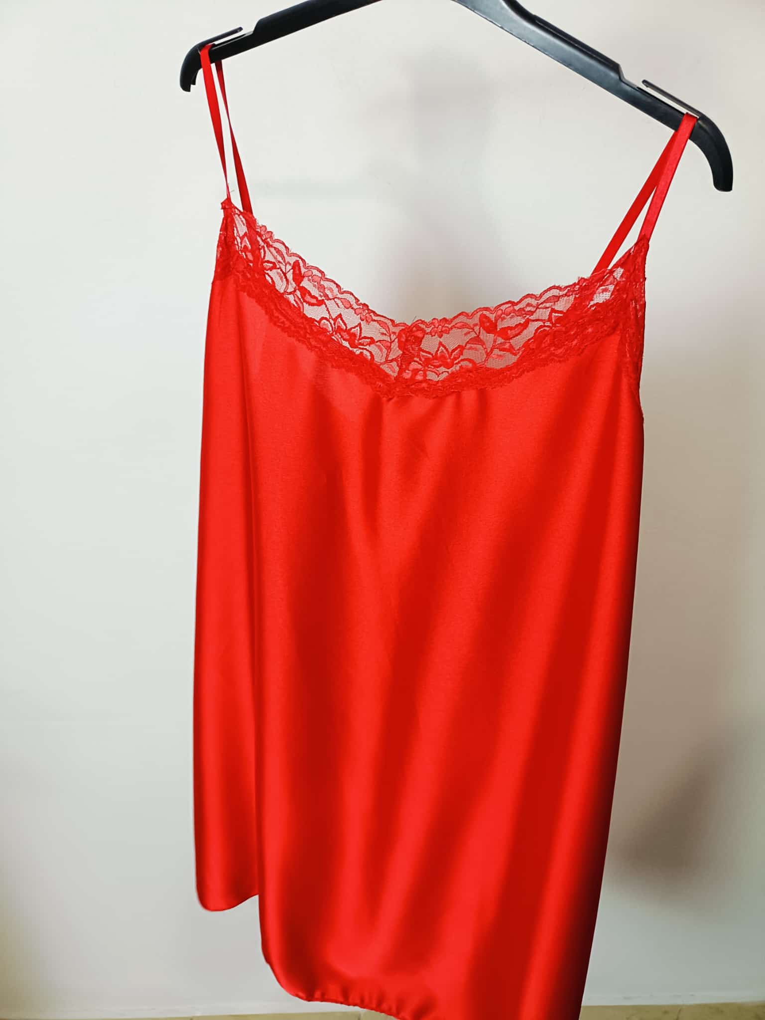 Maxi Top pizzo rosso