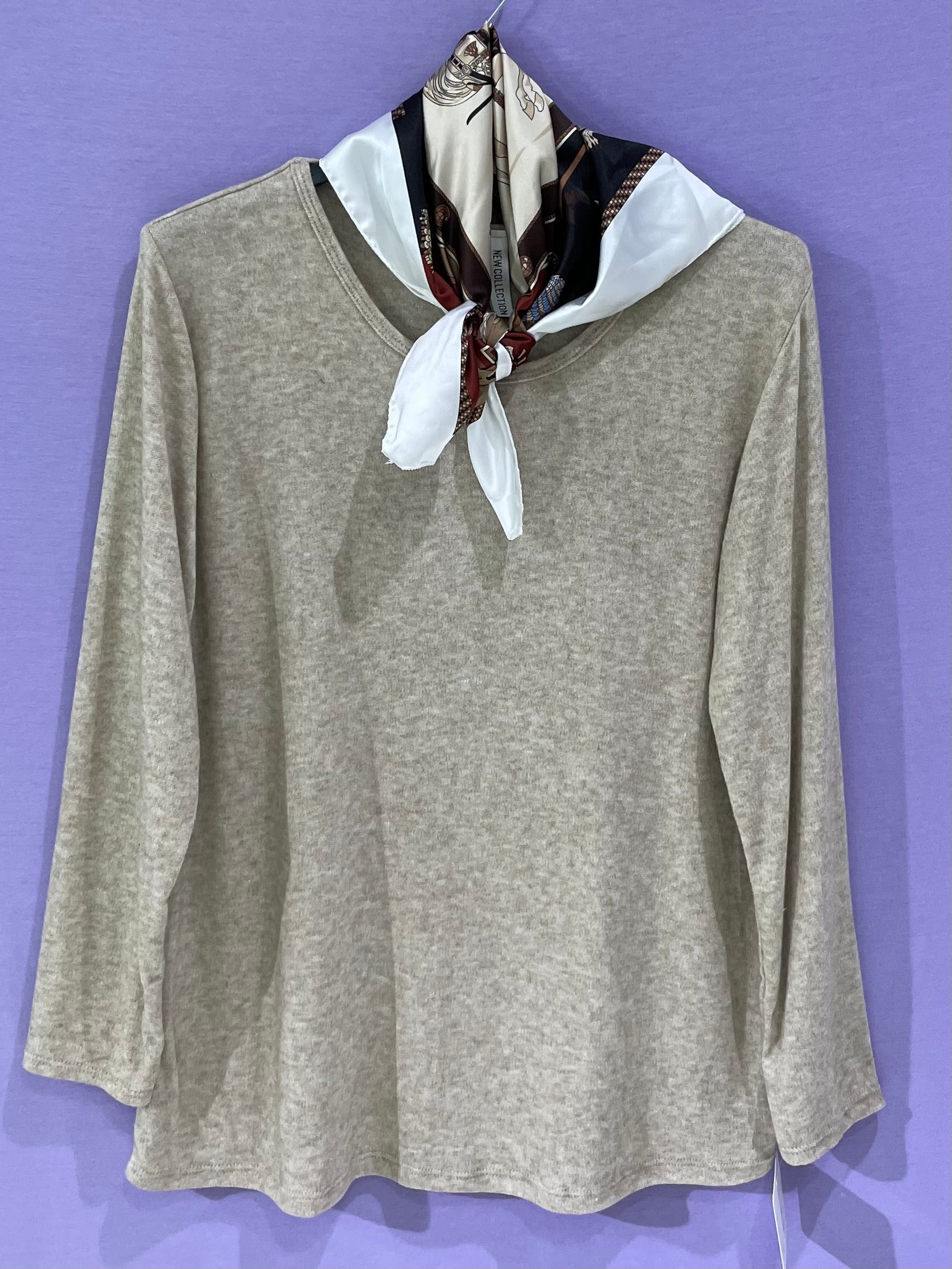 Maxi maglia curvy foulard