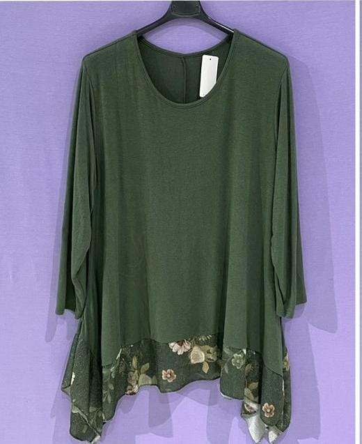 Maxi maglia fondo tulle curvy