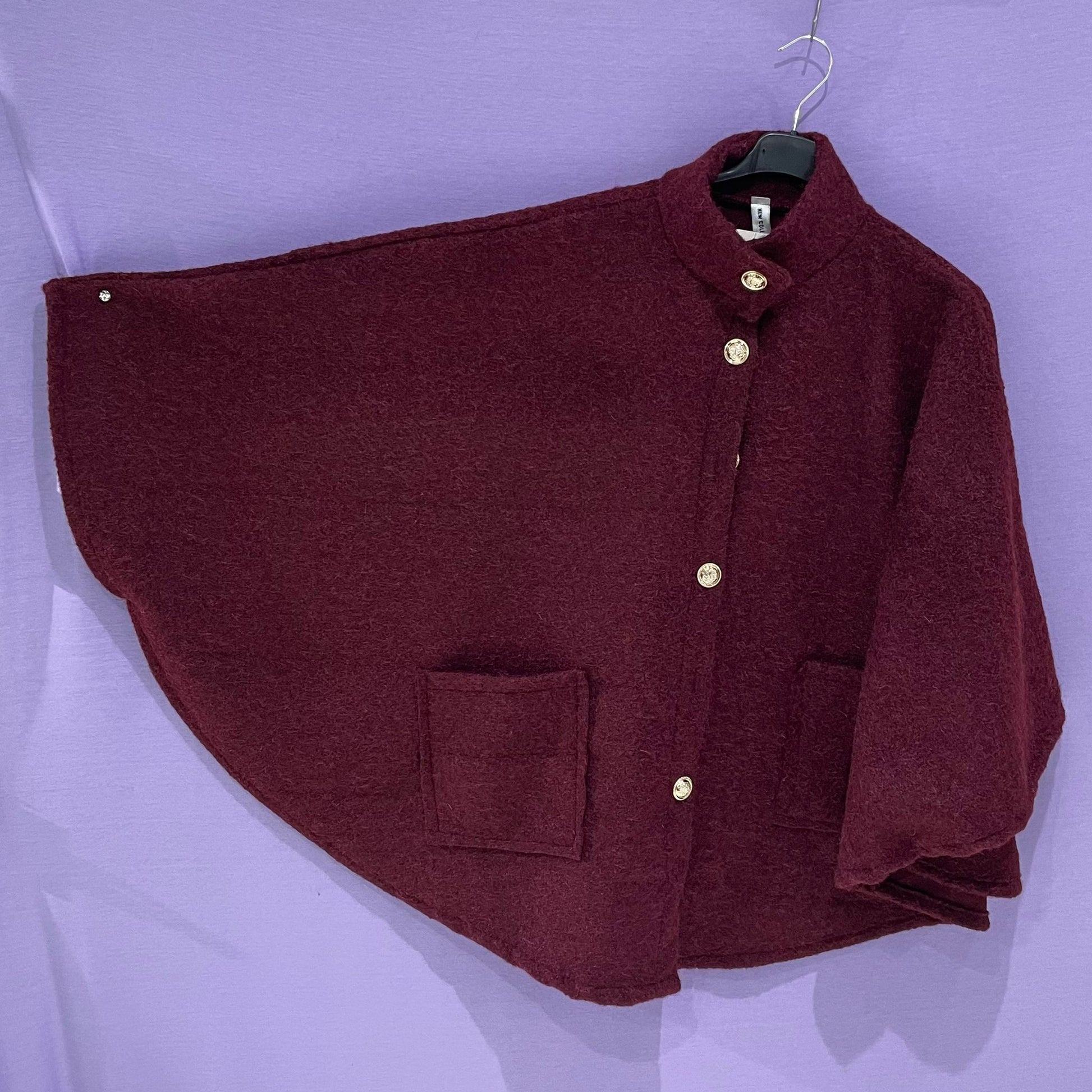 Maxi cappotto poncho