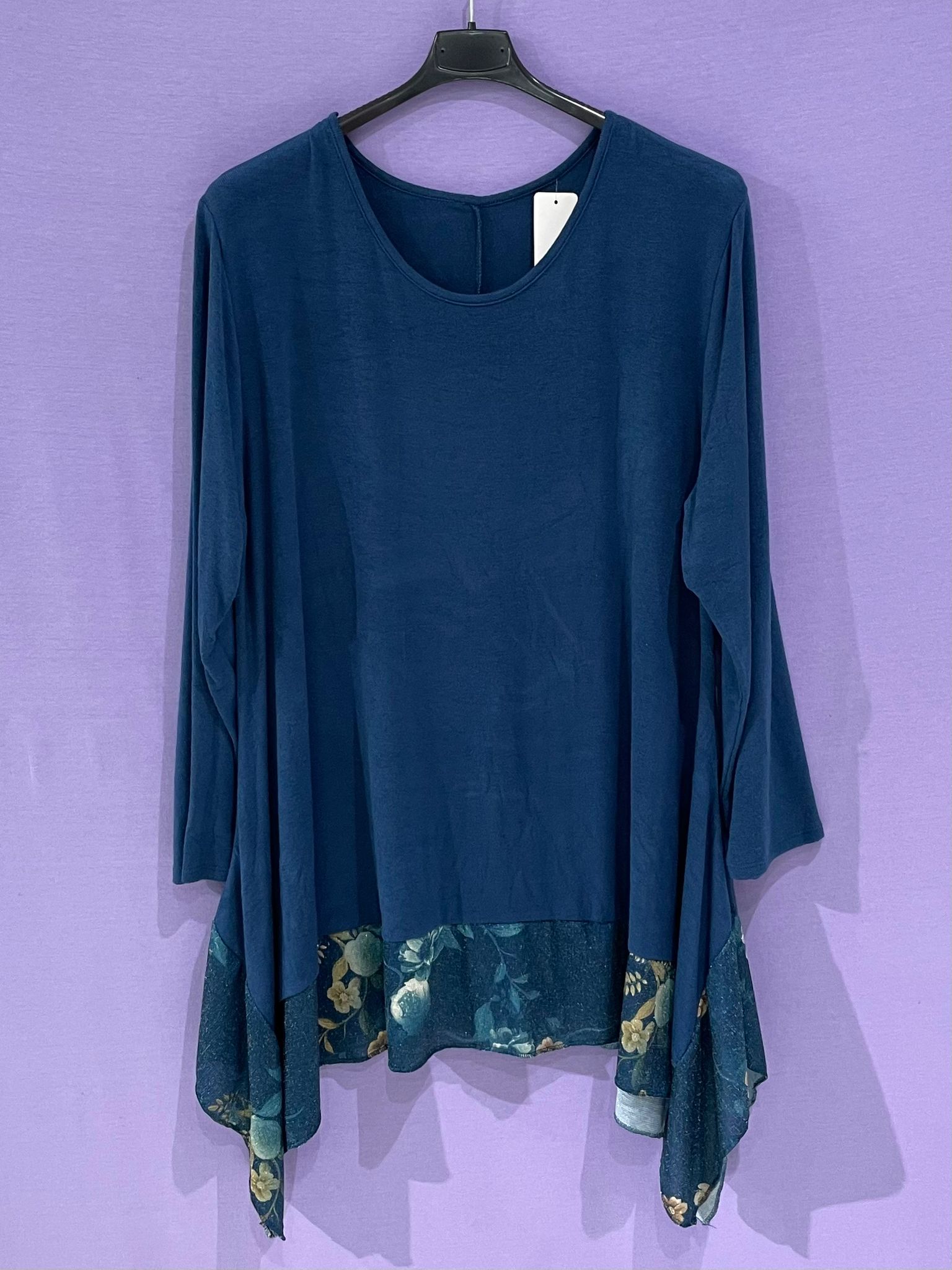 Maxi maglia fondo tulle curvy