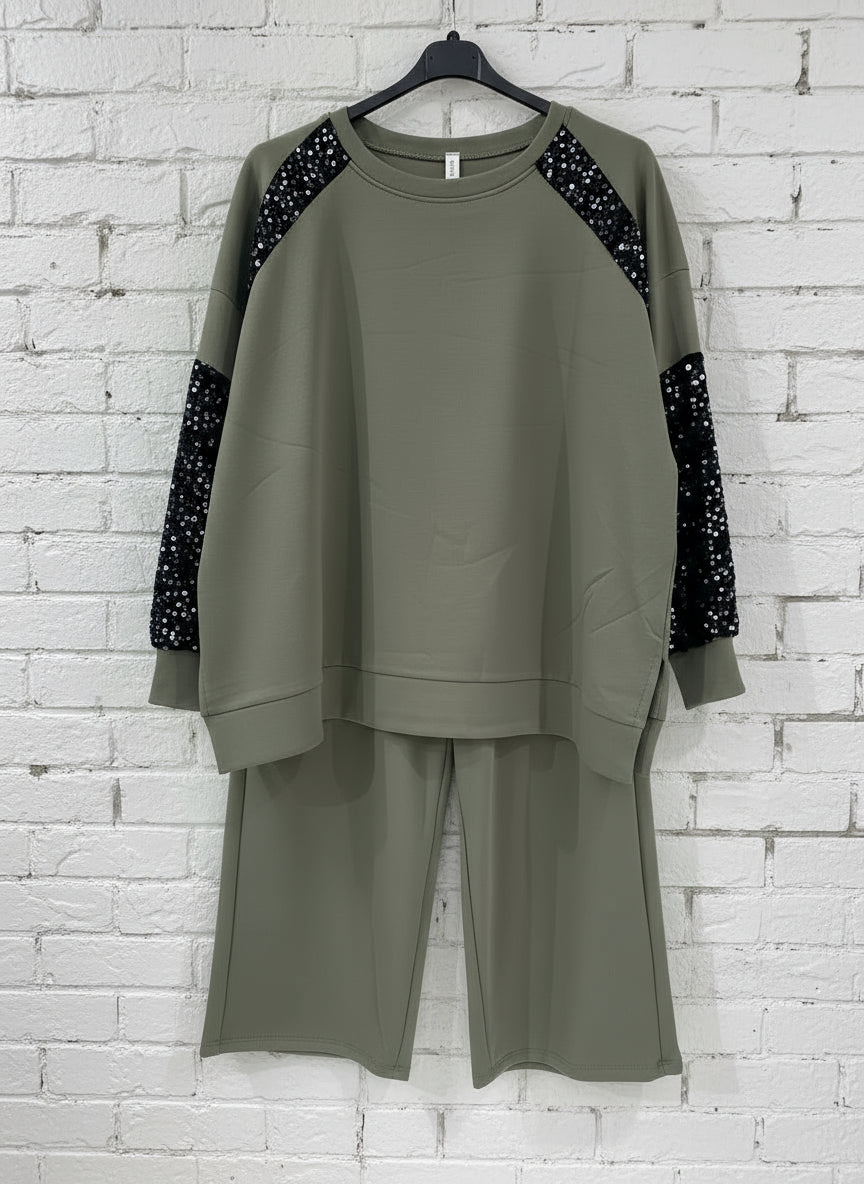 Maxi tuta paillettes curvy