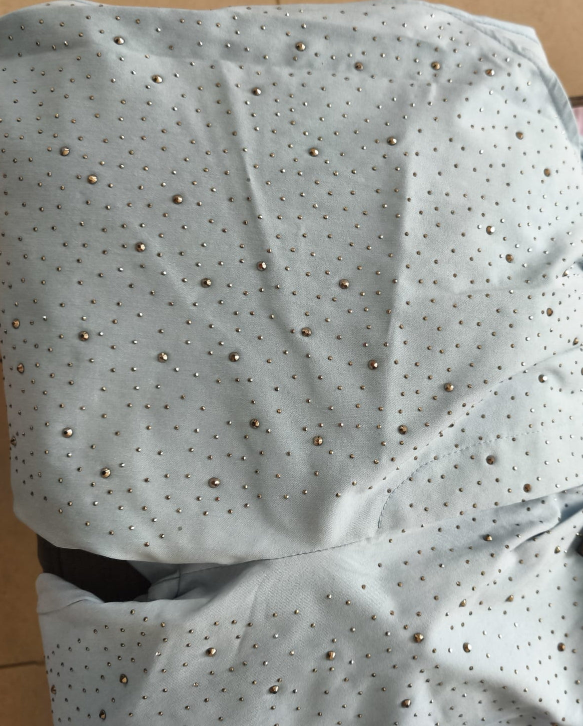 Jeansetto laccio strass curvy