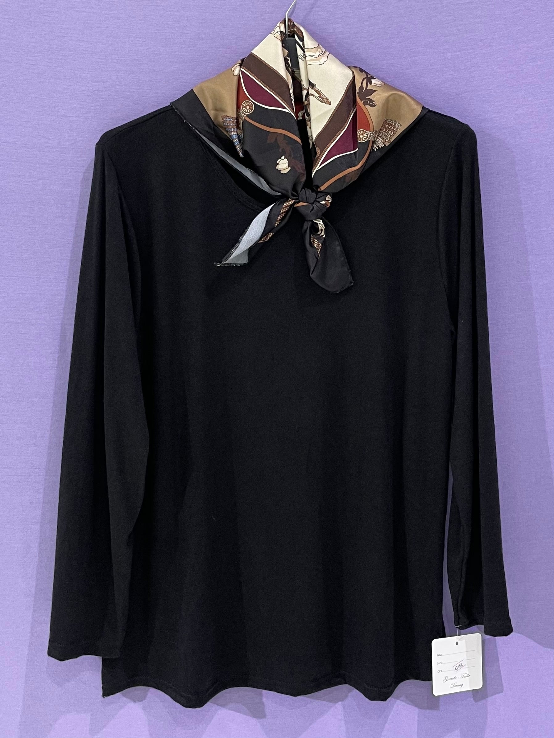 Maxi maglia curvy foulard