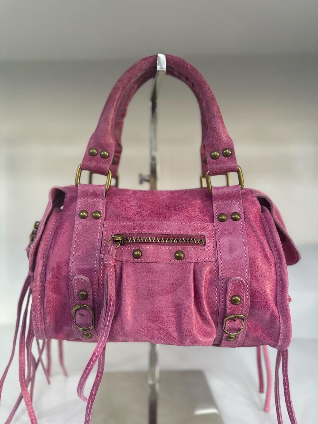 City bag piccola vera pelle