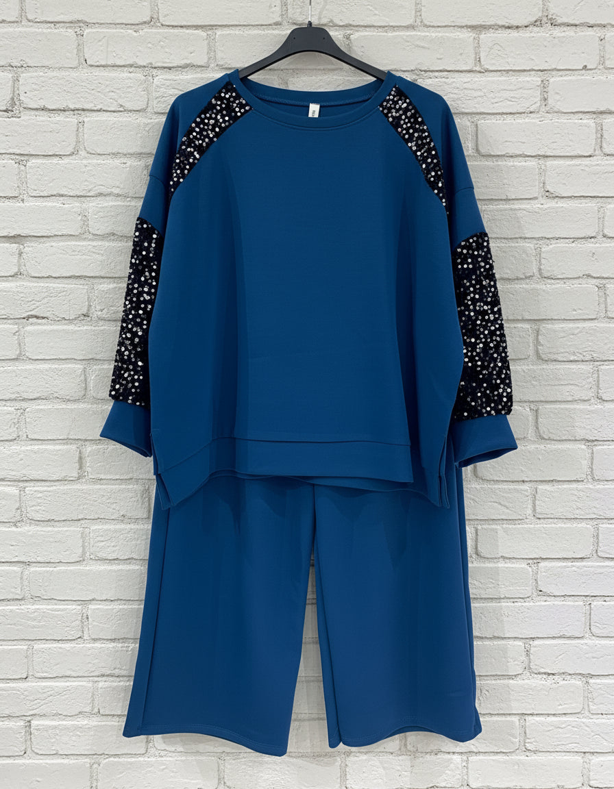 Maxi tuta paillettes curvy