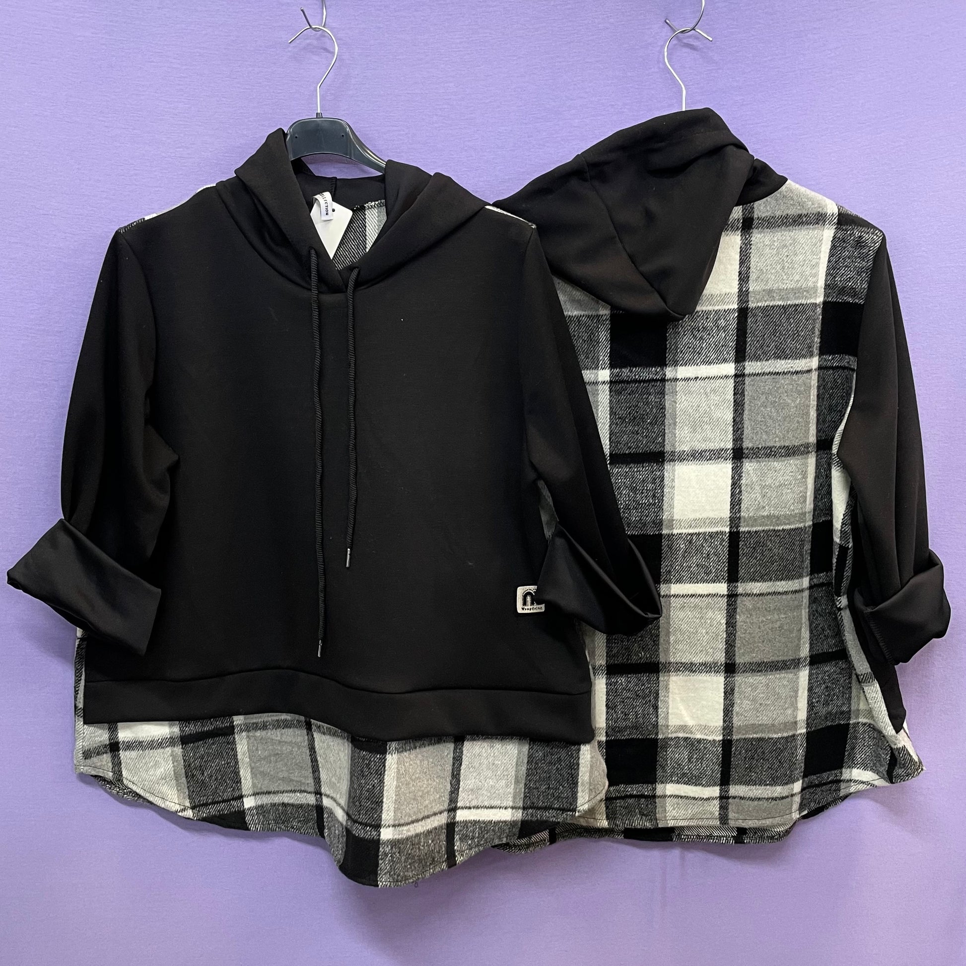 Maxi felpa cappuccio curvy