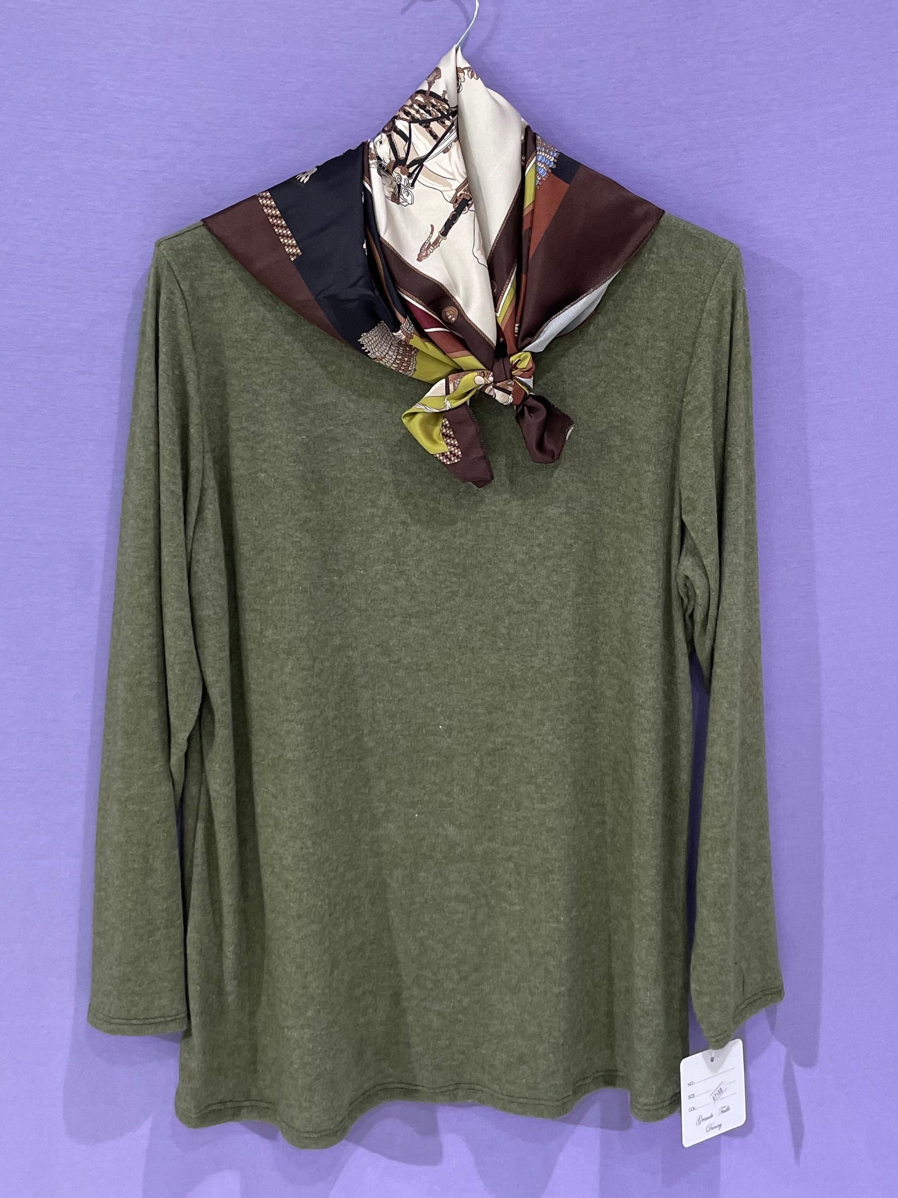 Maxi maglia curvy foulard