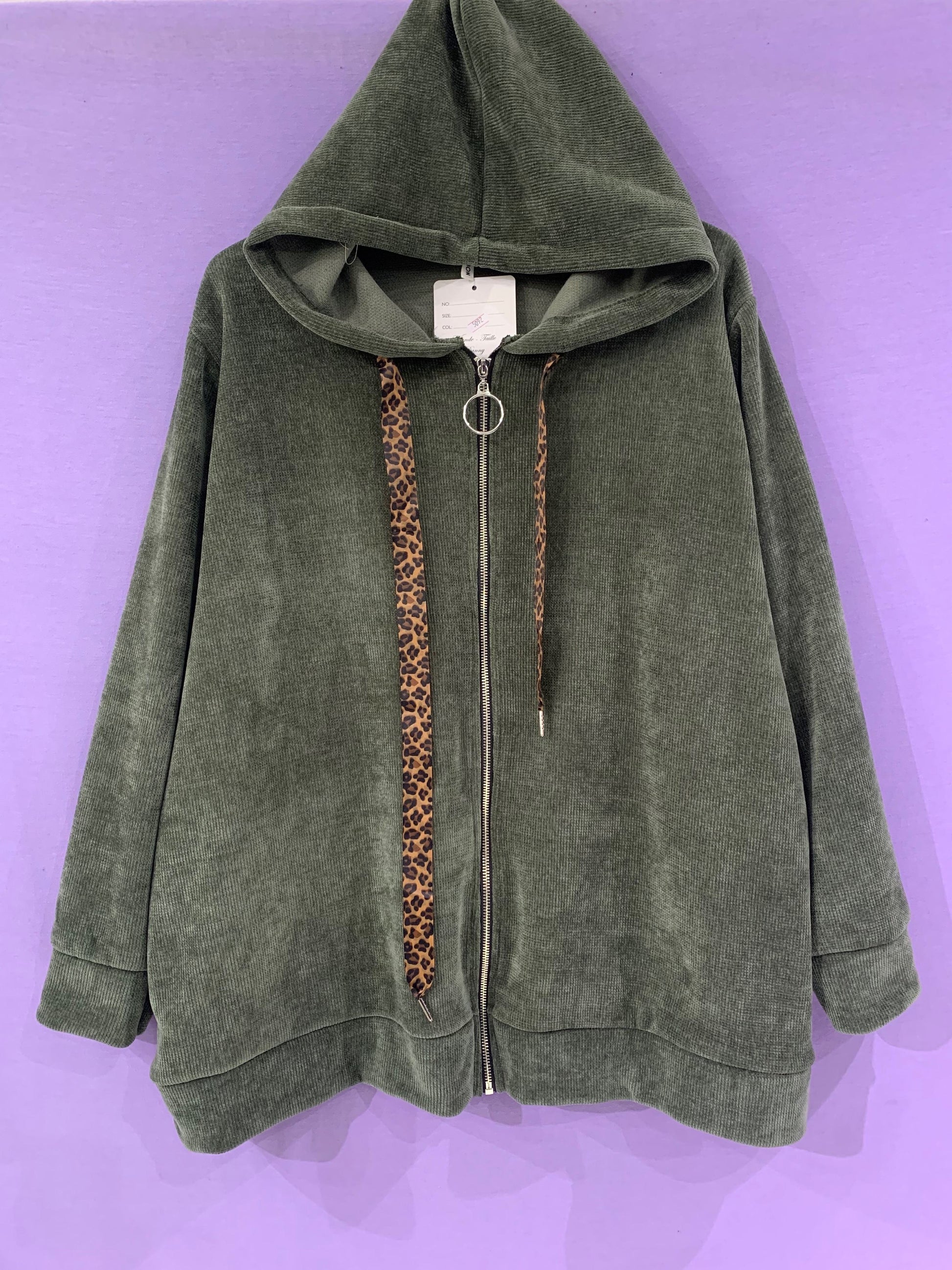 Maxi felpa dettagli animalier curvy