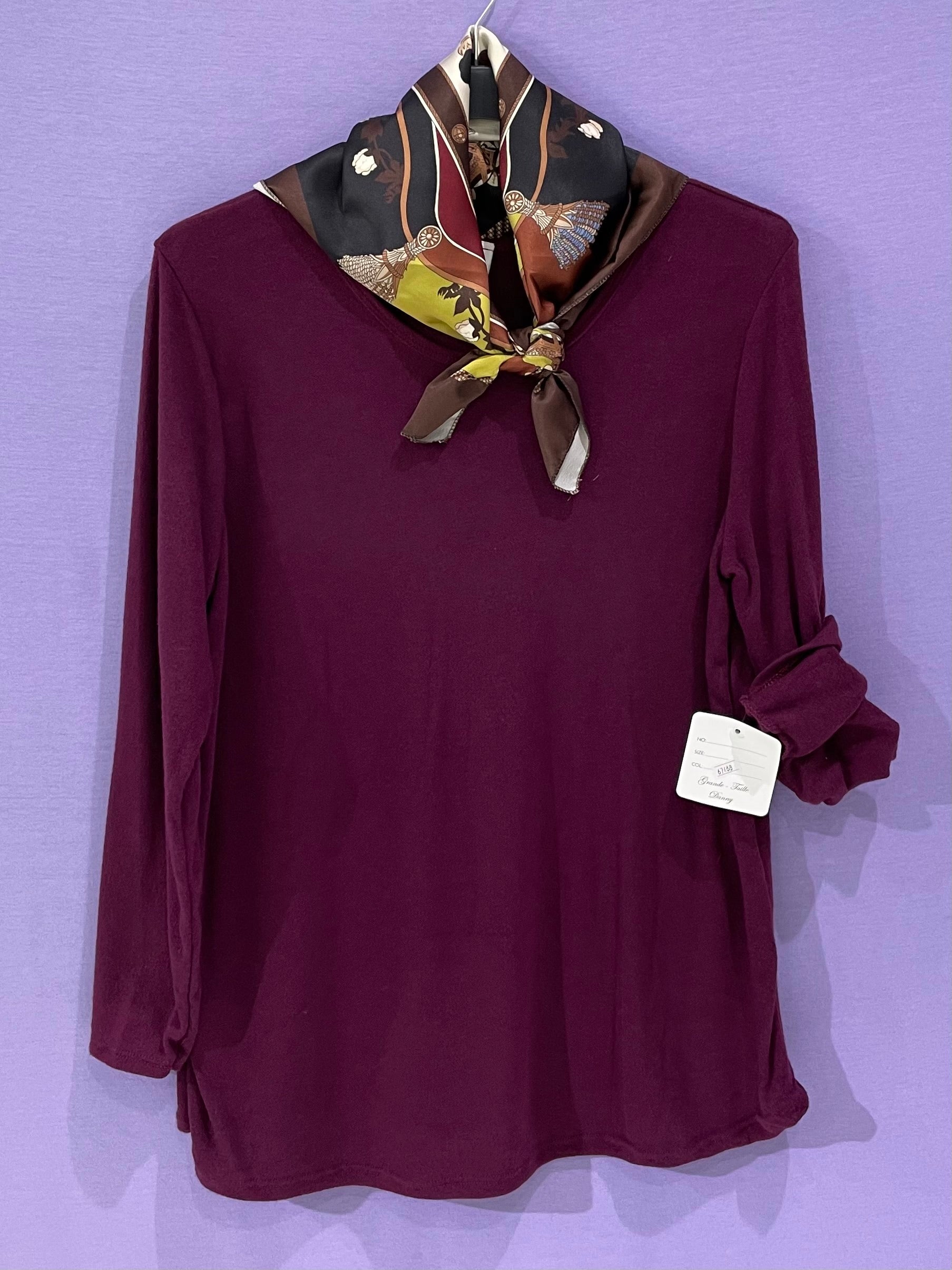 Maxi maglia curvy foulard