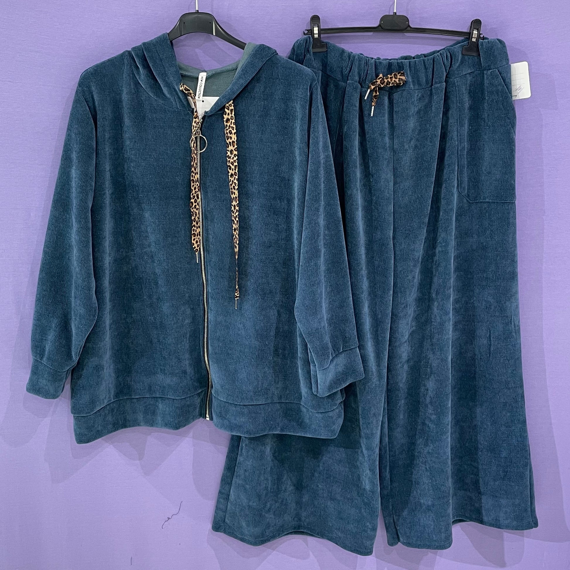 Maxi tuta dettagli animalier curvy