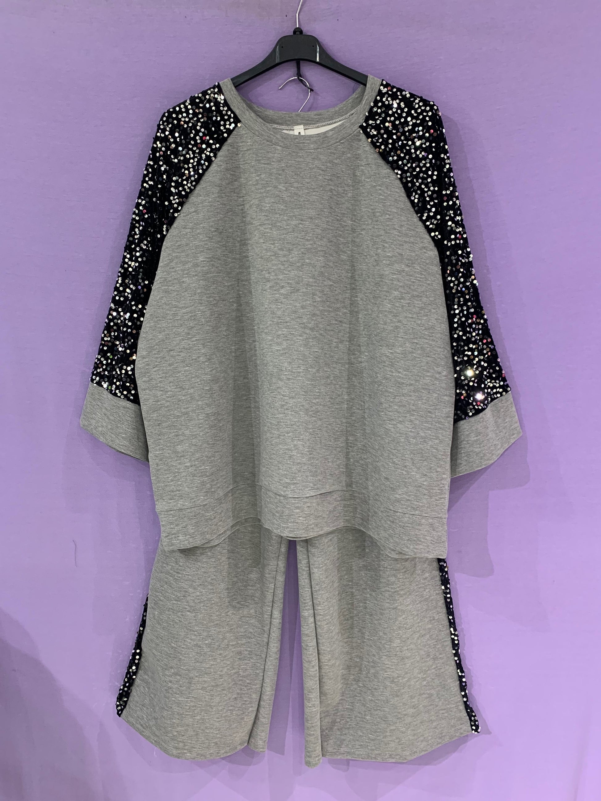 Completo tuta paillettes curvy