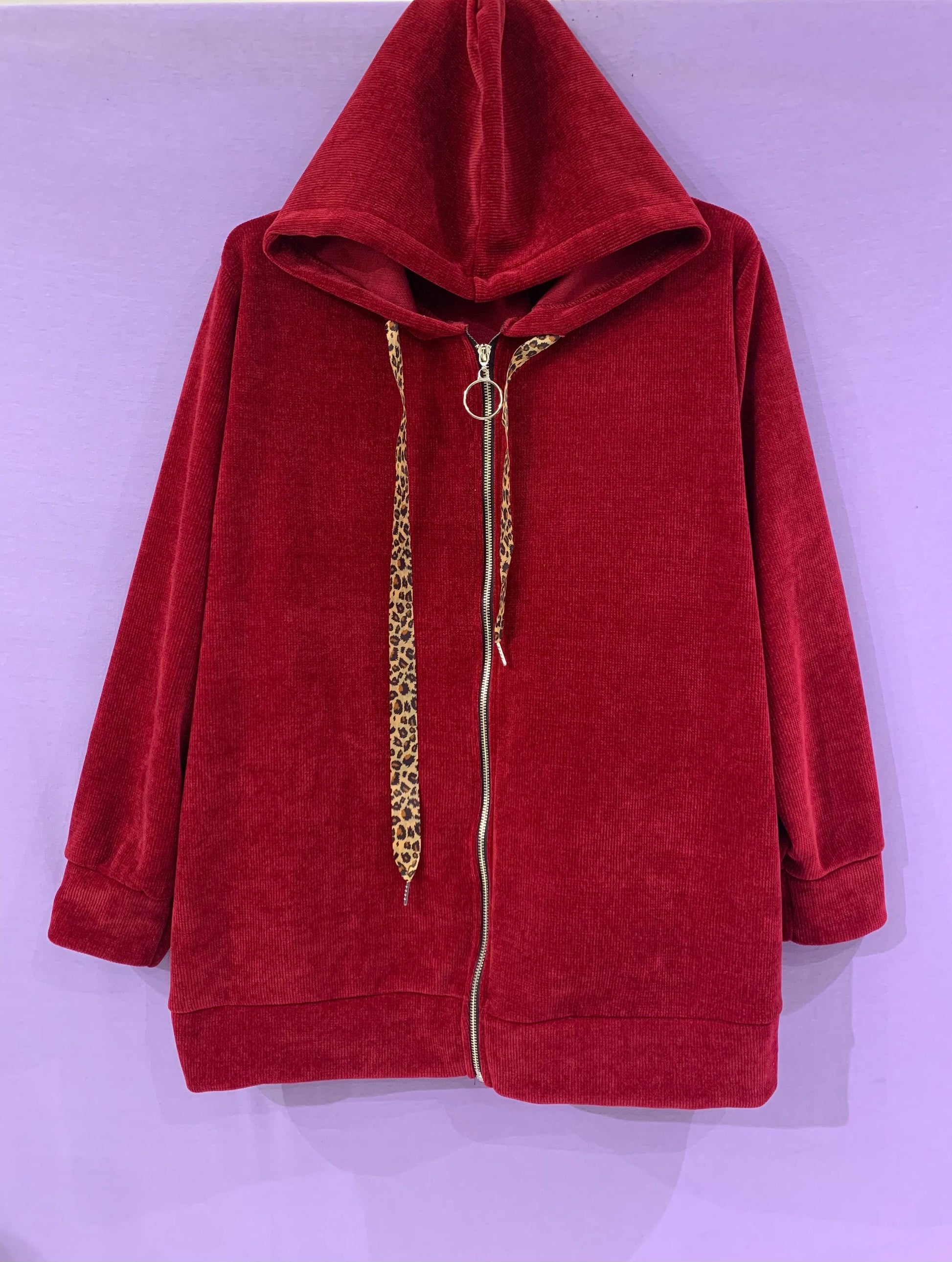 Maxi felpa dettagli animalier curvy