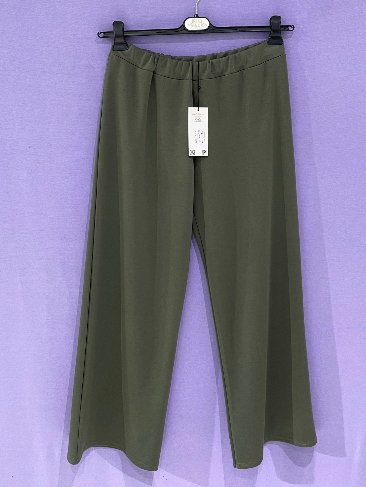 Maxi pantalone elasticizzato curvy