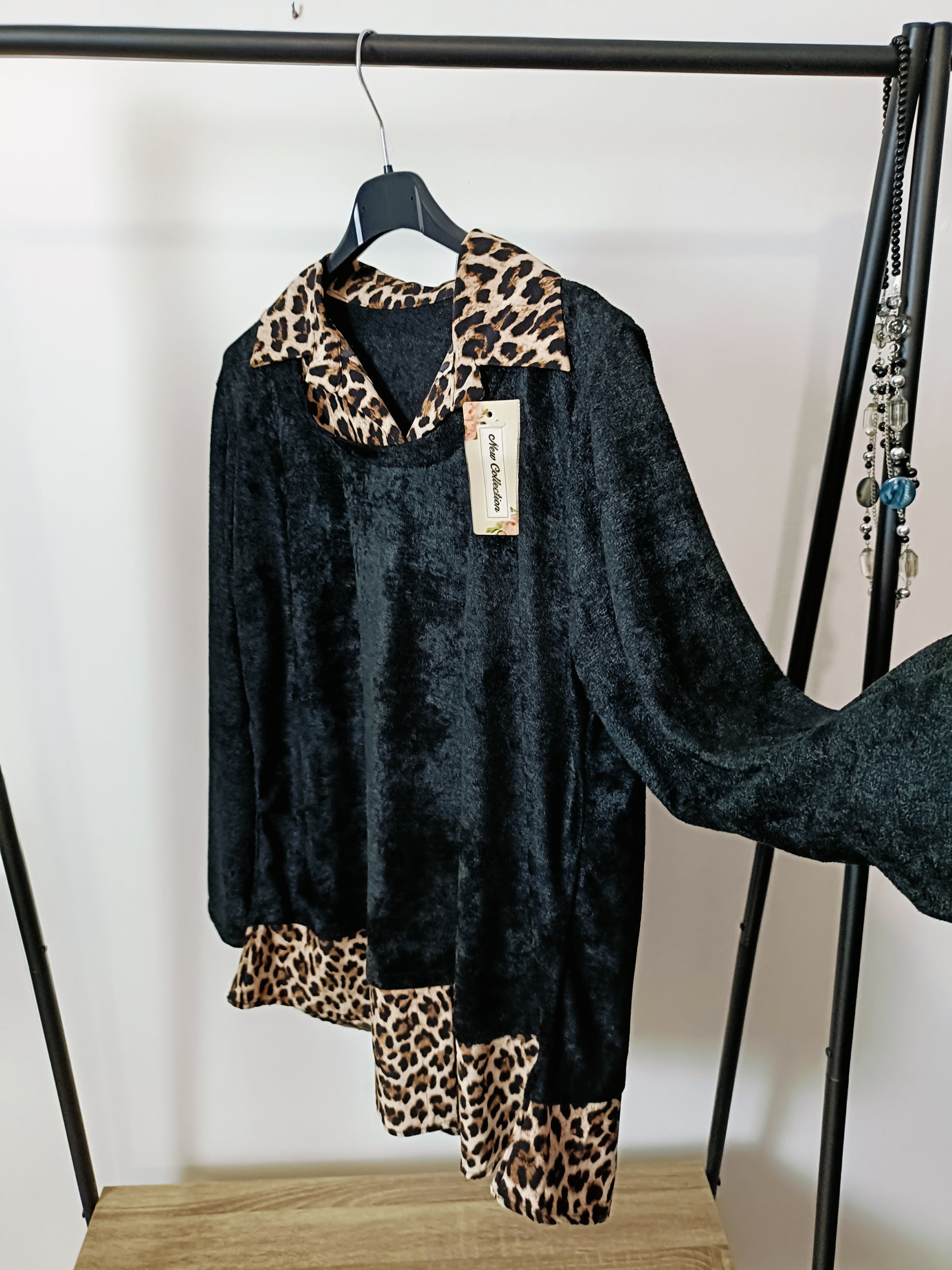 Blusa inserti animalier