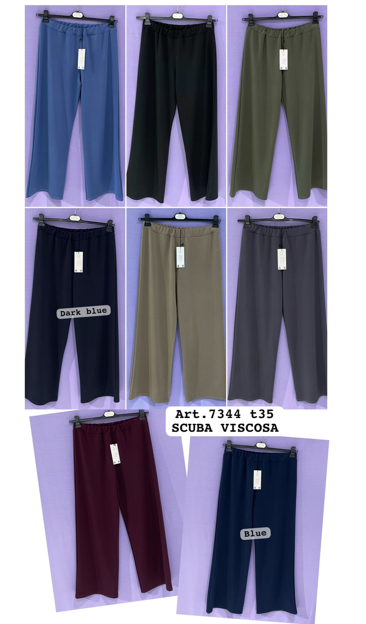 Maxi pantalone elasticizzato curvy