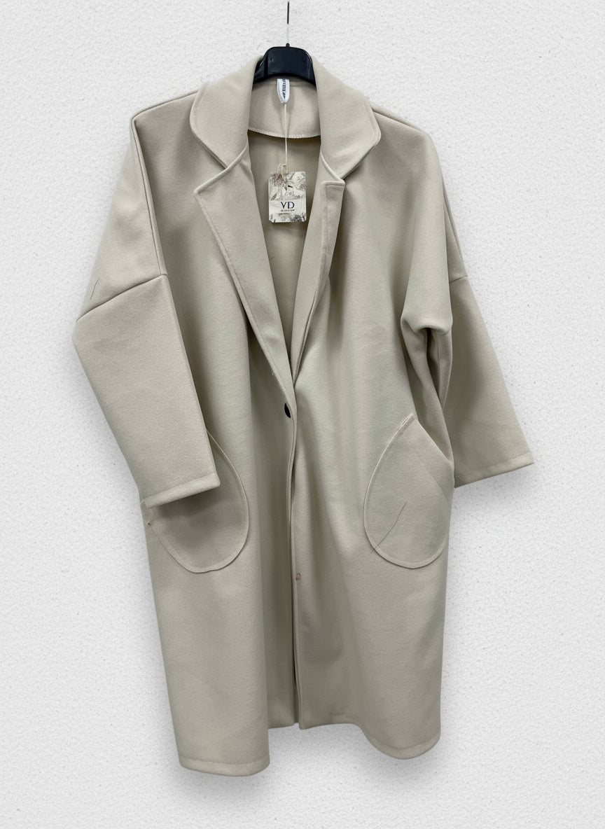 Cappotto lungo bottoni