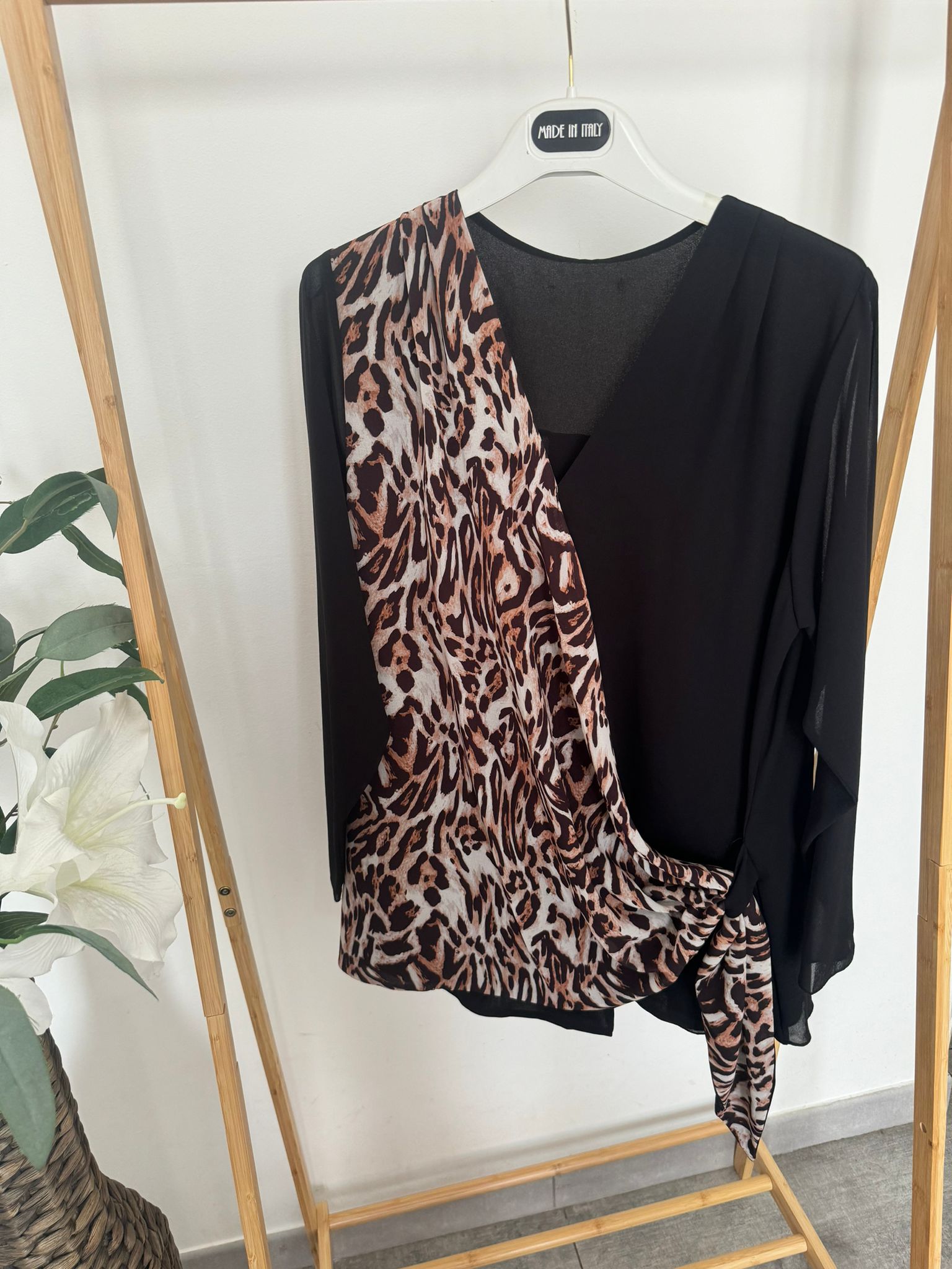 Maxi maglia animalier