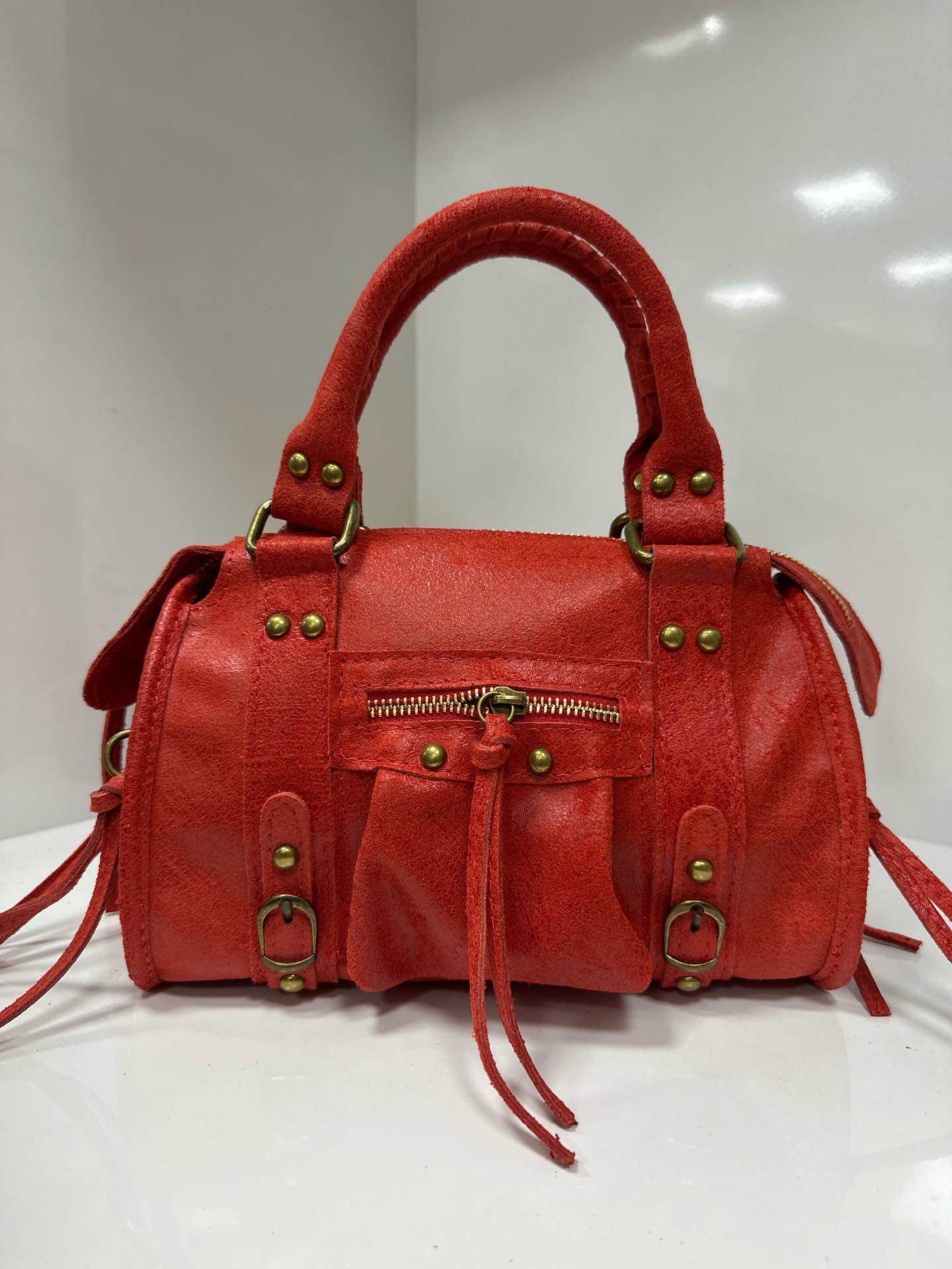 City bag piccola vera pelle