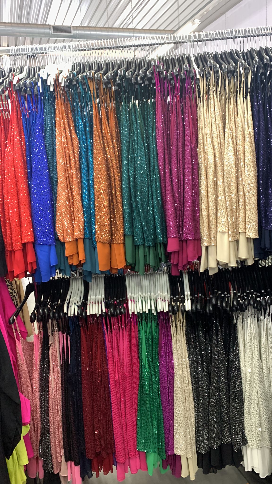 Top paillettes doppio pannello