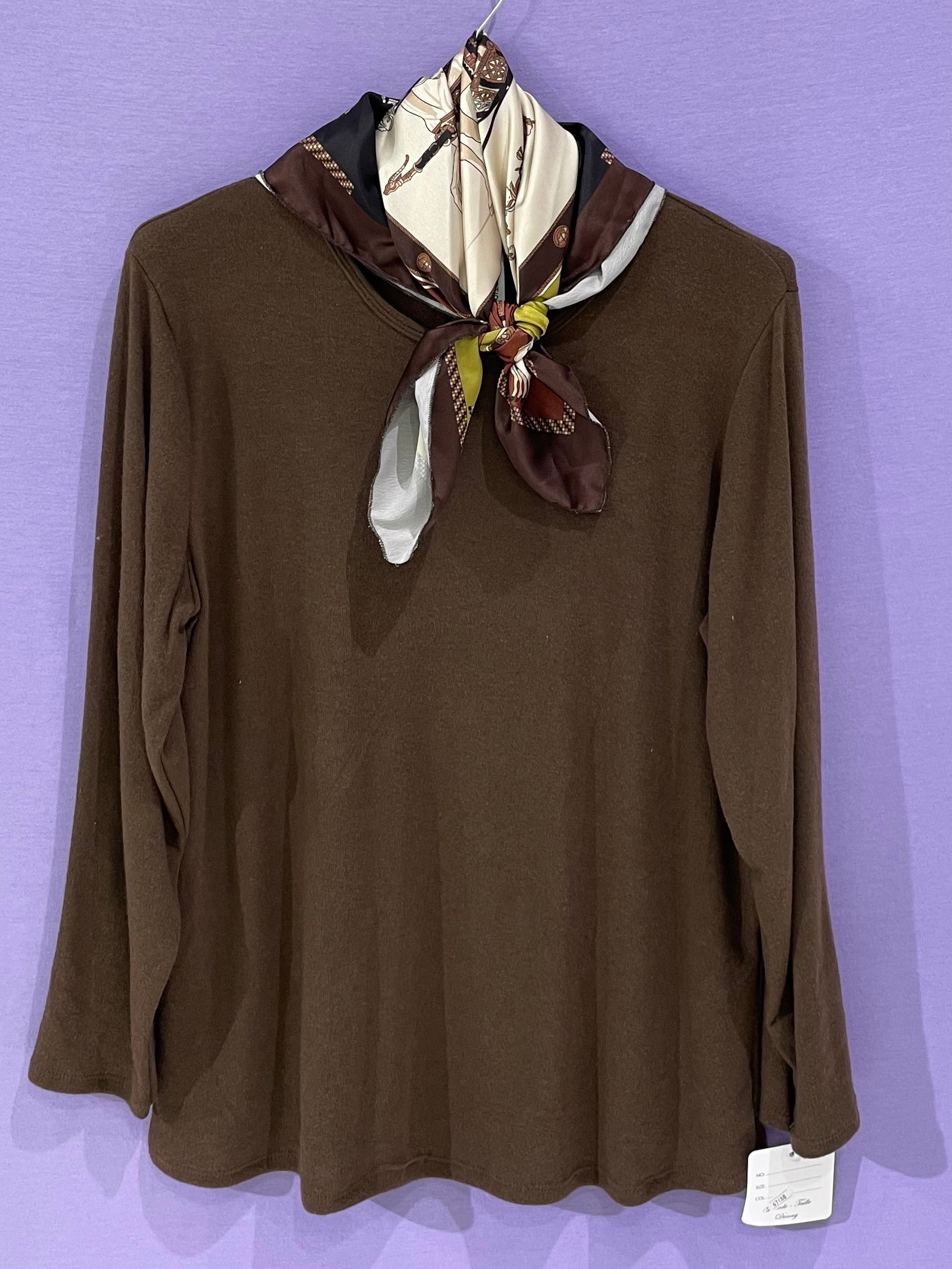 Maxi maglia curvy foulard