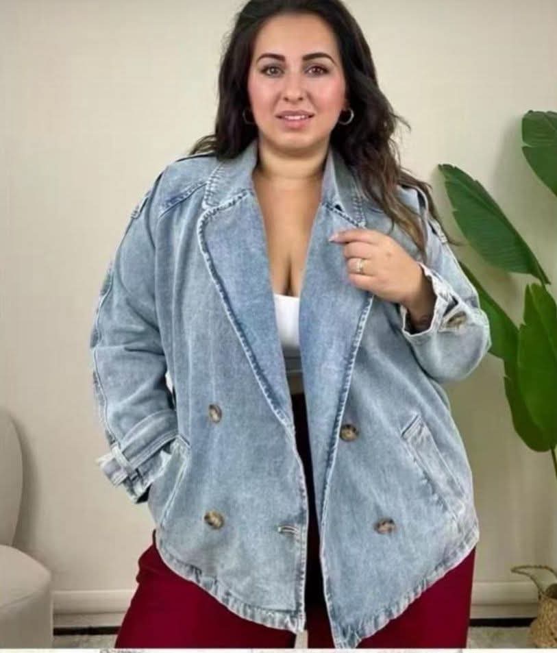 Giacca jeans curvy