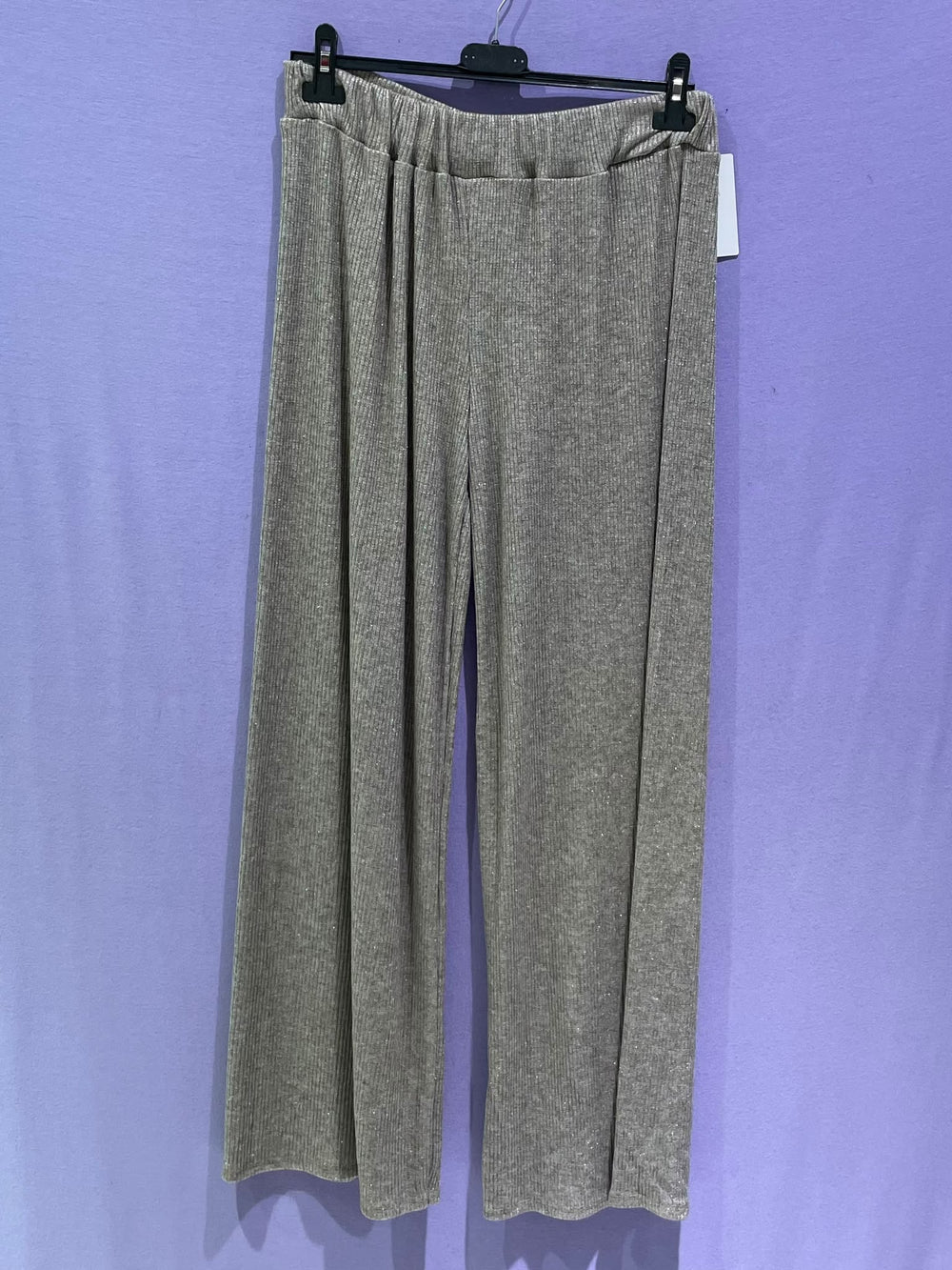 Pantaloni costine e lurex